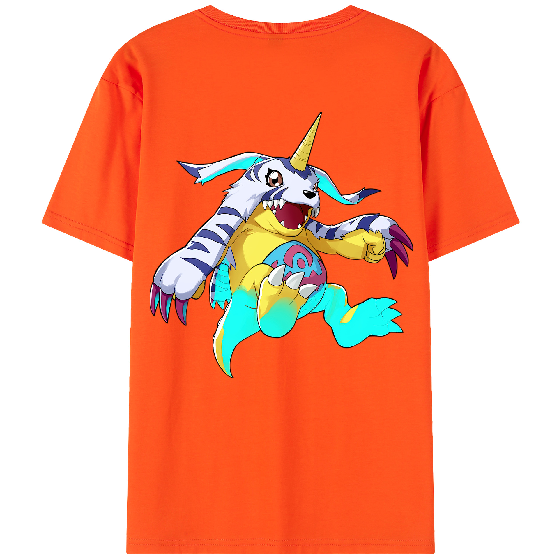 （画像用） Digimon デジタルモンスター/デジモン 綿100％半袖Tシャツ（背面プリント）