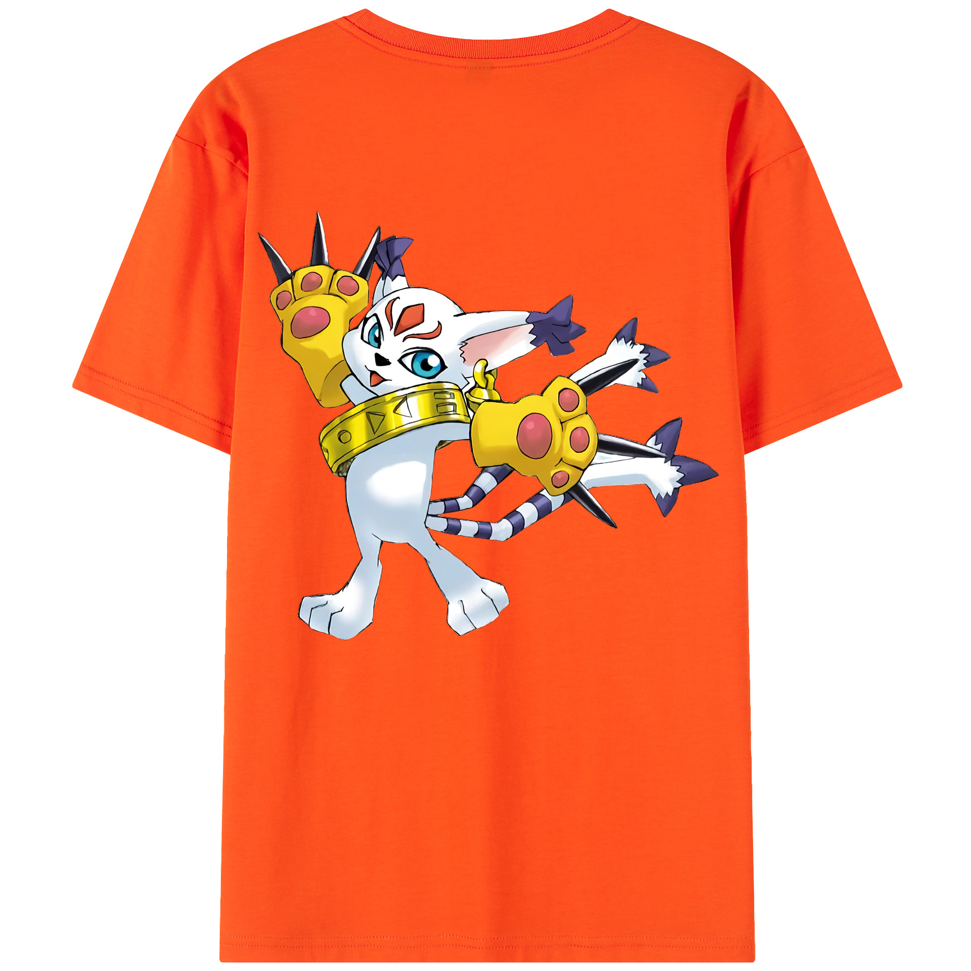 （画像用） Digimon デジタルモンスター/デジモン 綿100％半袖Tシャツ（背面プリント）