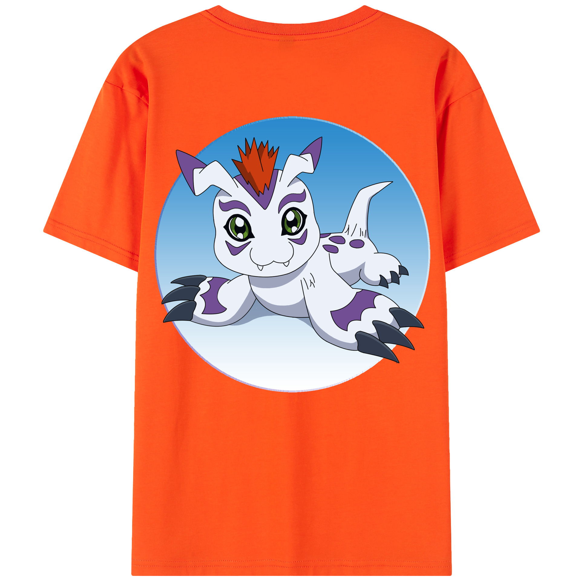 （画像用） Digimon デジタルモンスター/デジモン 綿100％半袖Tシャツ（背面プリント）