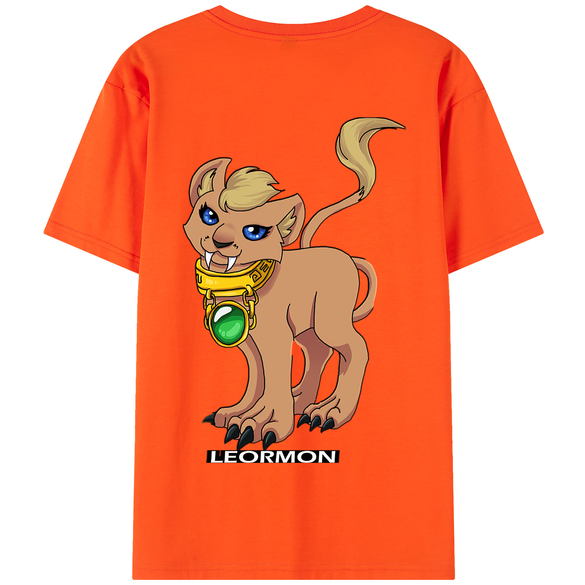 （画像用） Digimon デジタルモンスター/デジモン 綿100％半袖Tシャツ（背面プリント）
