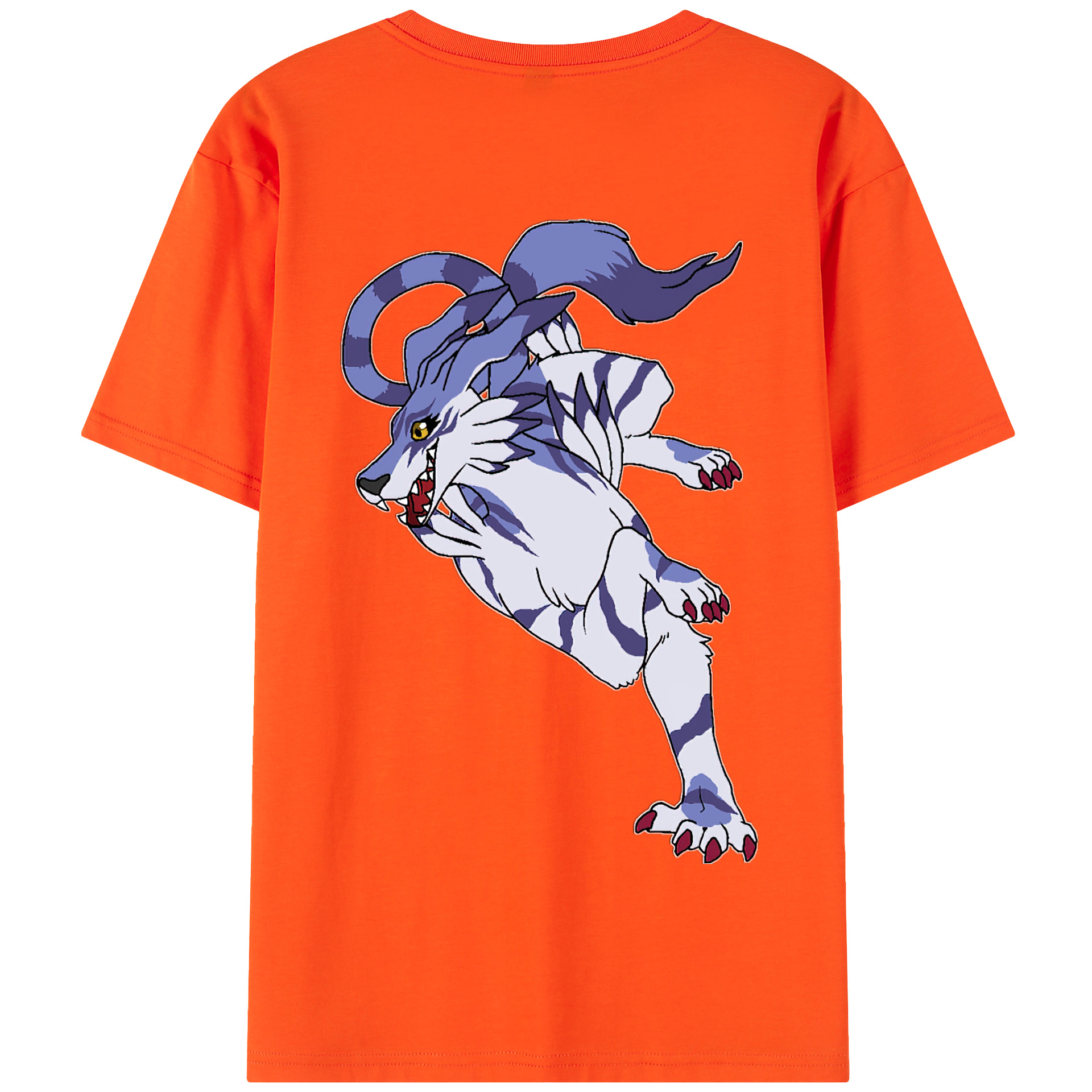 （画像用） Digimon デジタルモンスター/デジモン 綿100％半袖Tシャツ（背面プリント）