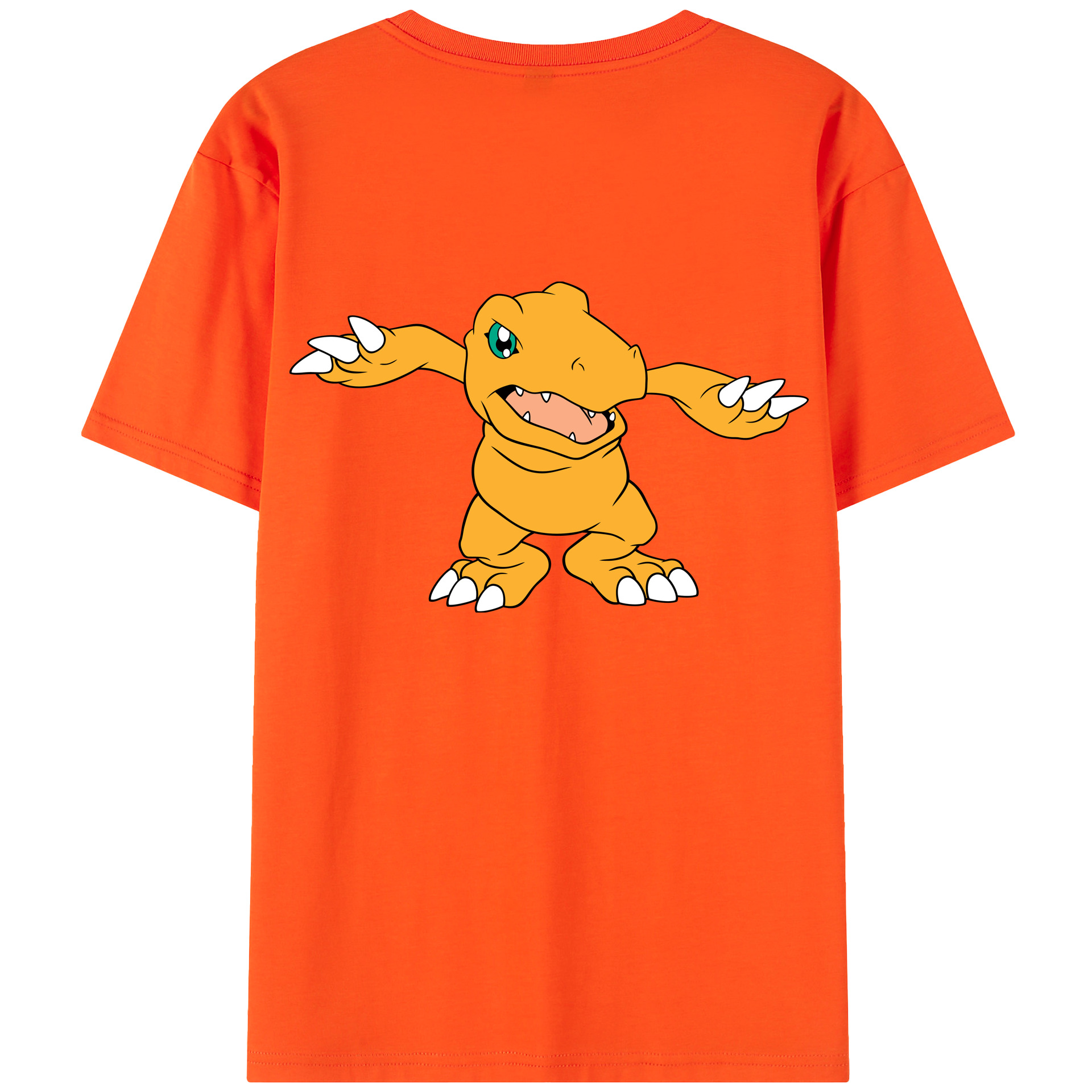 （画像用） Digimon デジタルモンスター/デジモン 綿100％半袖Tシャツ（背面プリント）