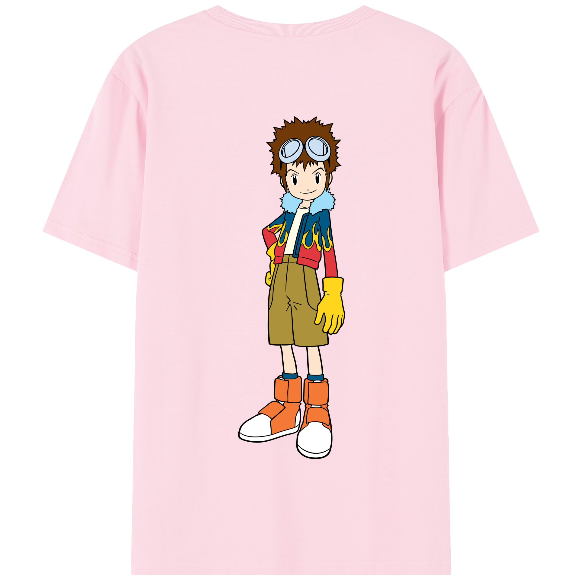 （画像用） Digimon デジタルモンスター/デジモン 綿100％半袖Tシャツ（背面プリント）