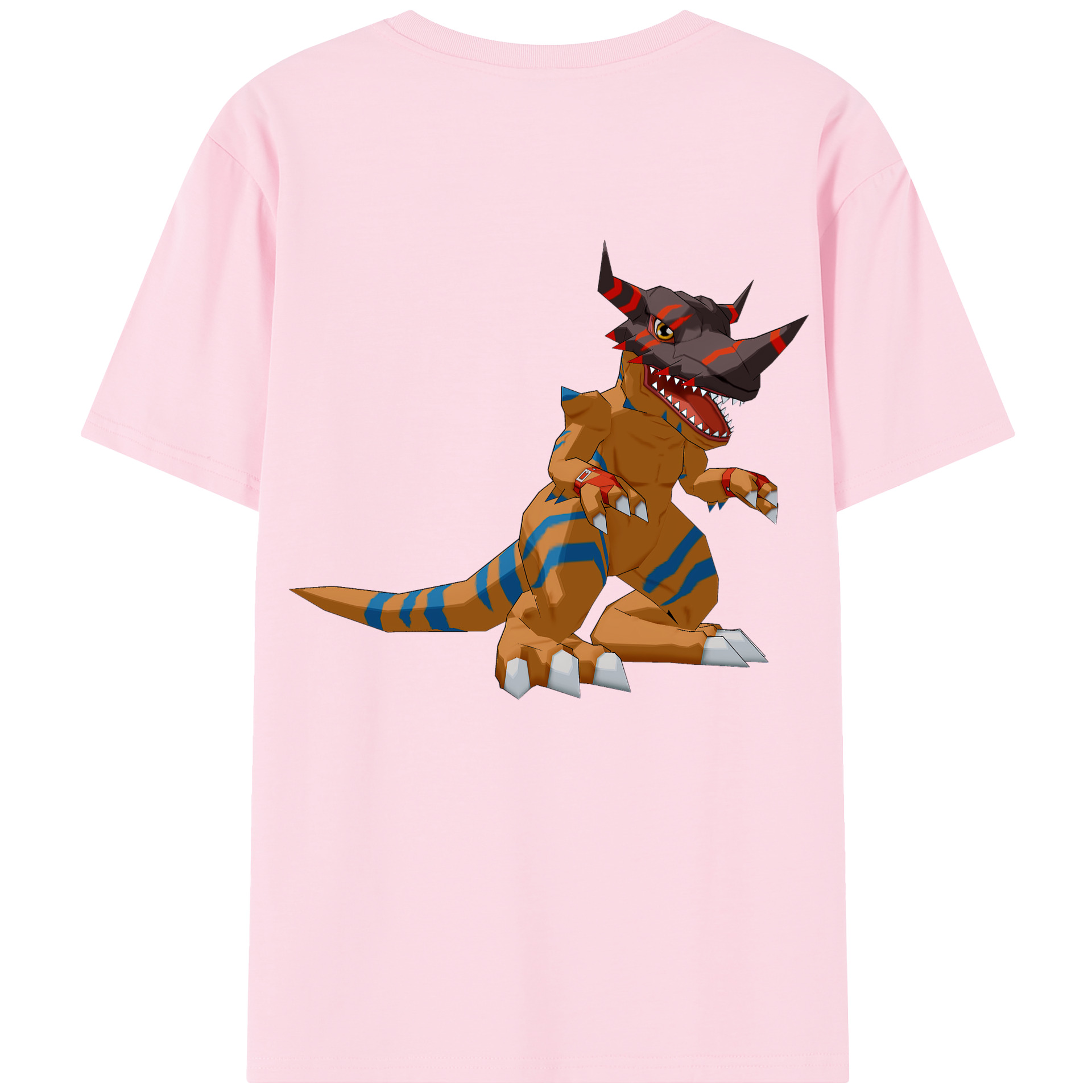 （画像用） Digimon デジタルモンスター/デジモン 綿100％半袖Tシャツ（背面プリント）