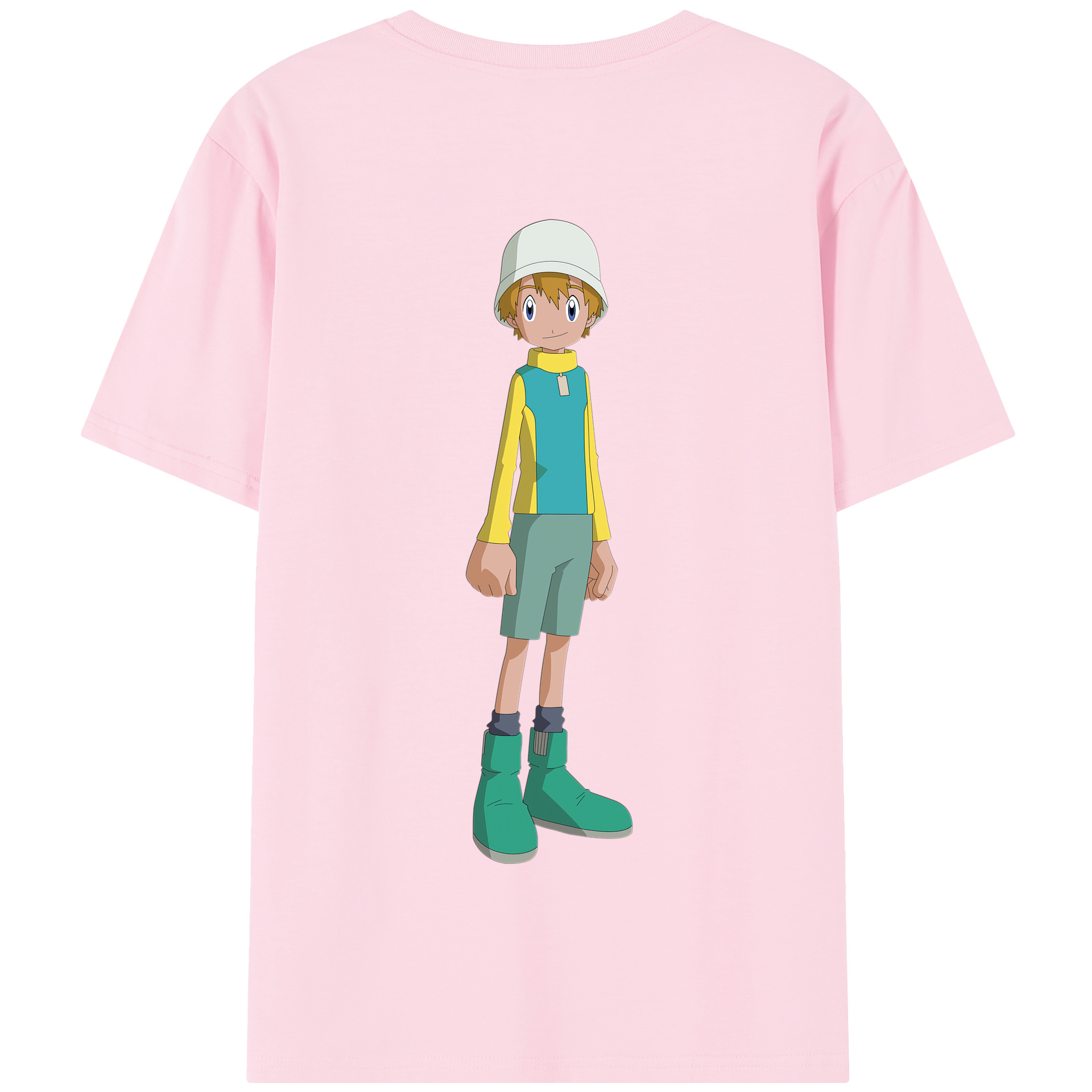 （画像用） Digimon デジタルモンスター/デジモン 綿100％半袖Tシャツ（背面プリント）
