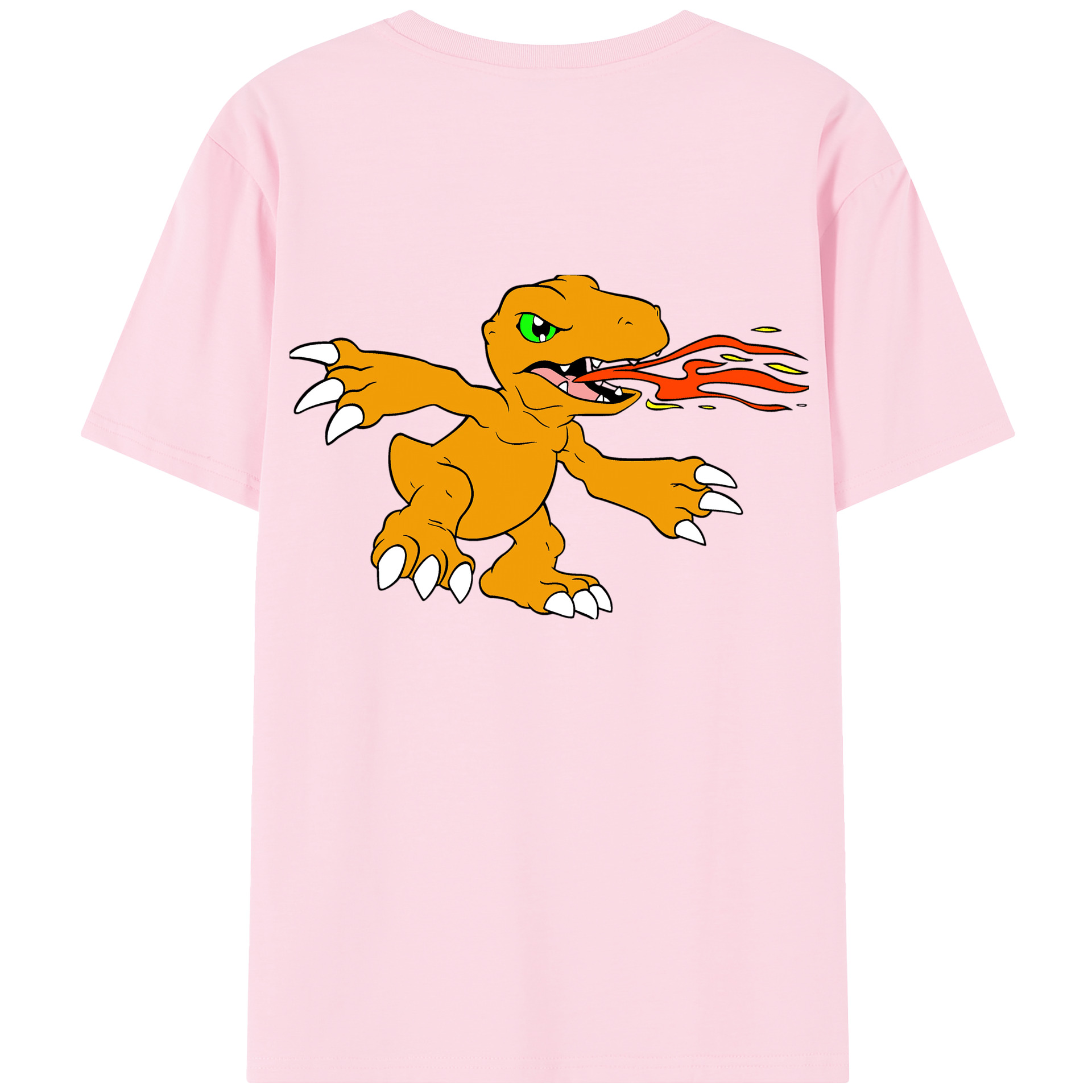（画像用） Digimon デジタルモンスター/デジモン 綿100％半袖Tシャツ（背面プリント）
