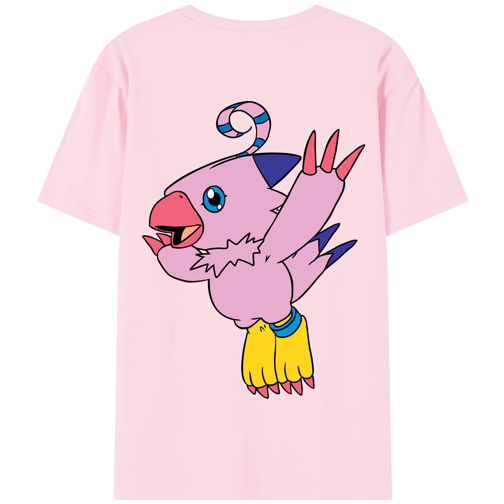 （画像用） Digimon デジタルモンスター/デジモン 綿100％半袖Tシャツ（背面プリント）