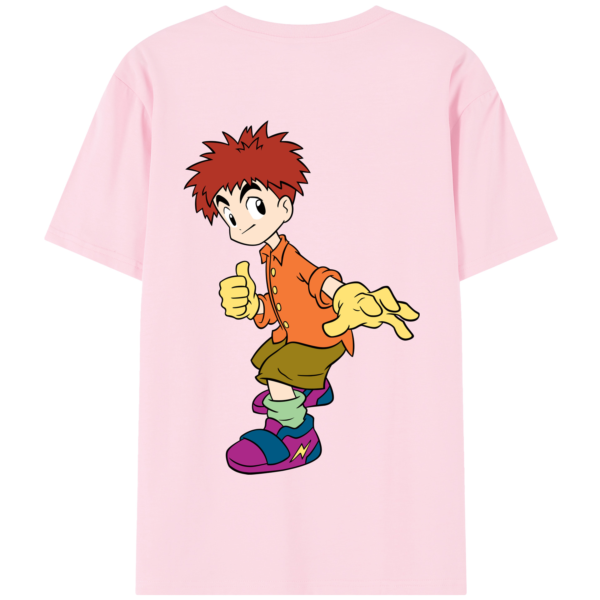 （画像用） Digimon デジタルモンスター/デジモン 綿100％半袖Tシャツ（背面プリント）