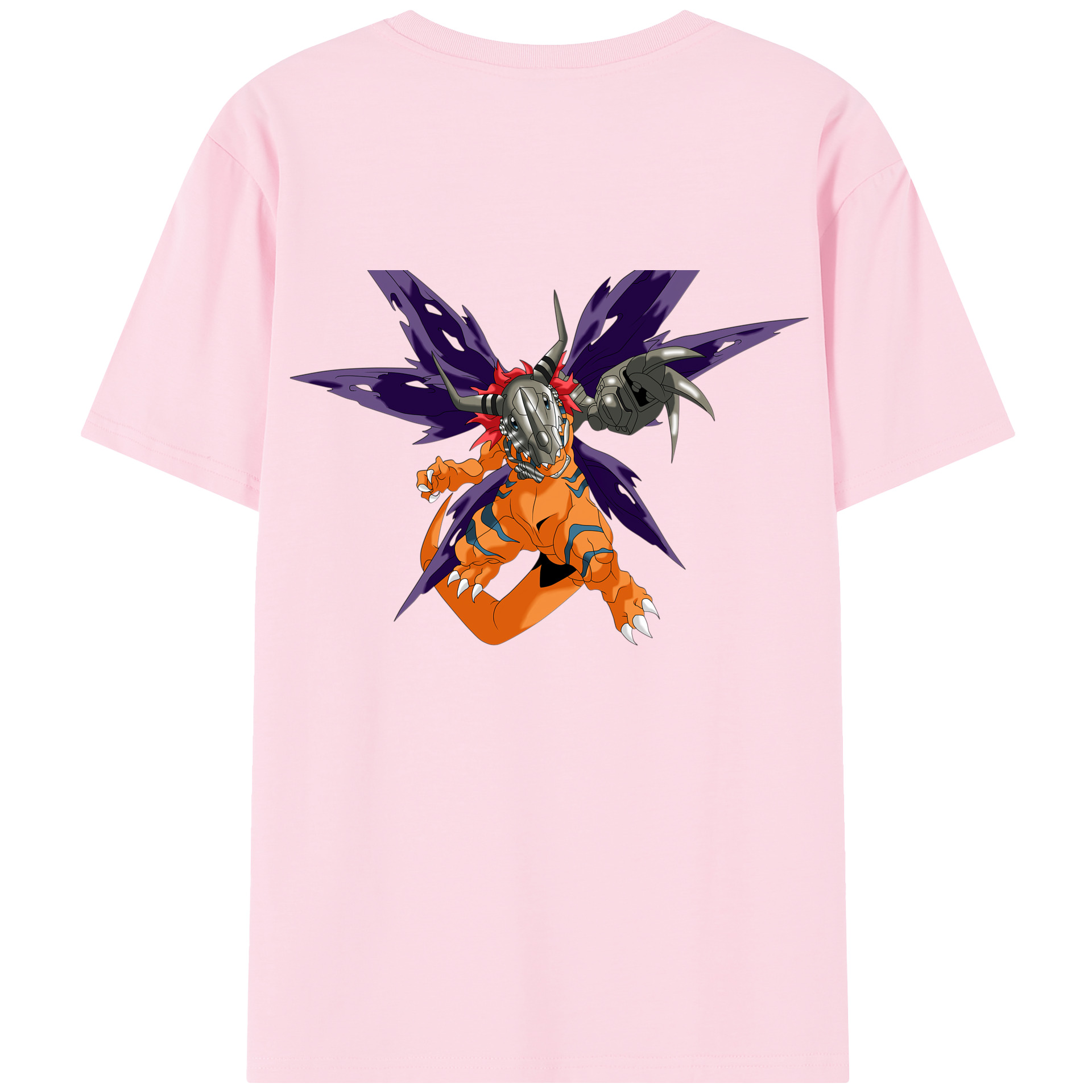 （画像用） Digimon デジタルモンスター/デジモン 綿100％半袖Tシャツ（背面プリント）
