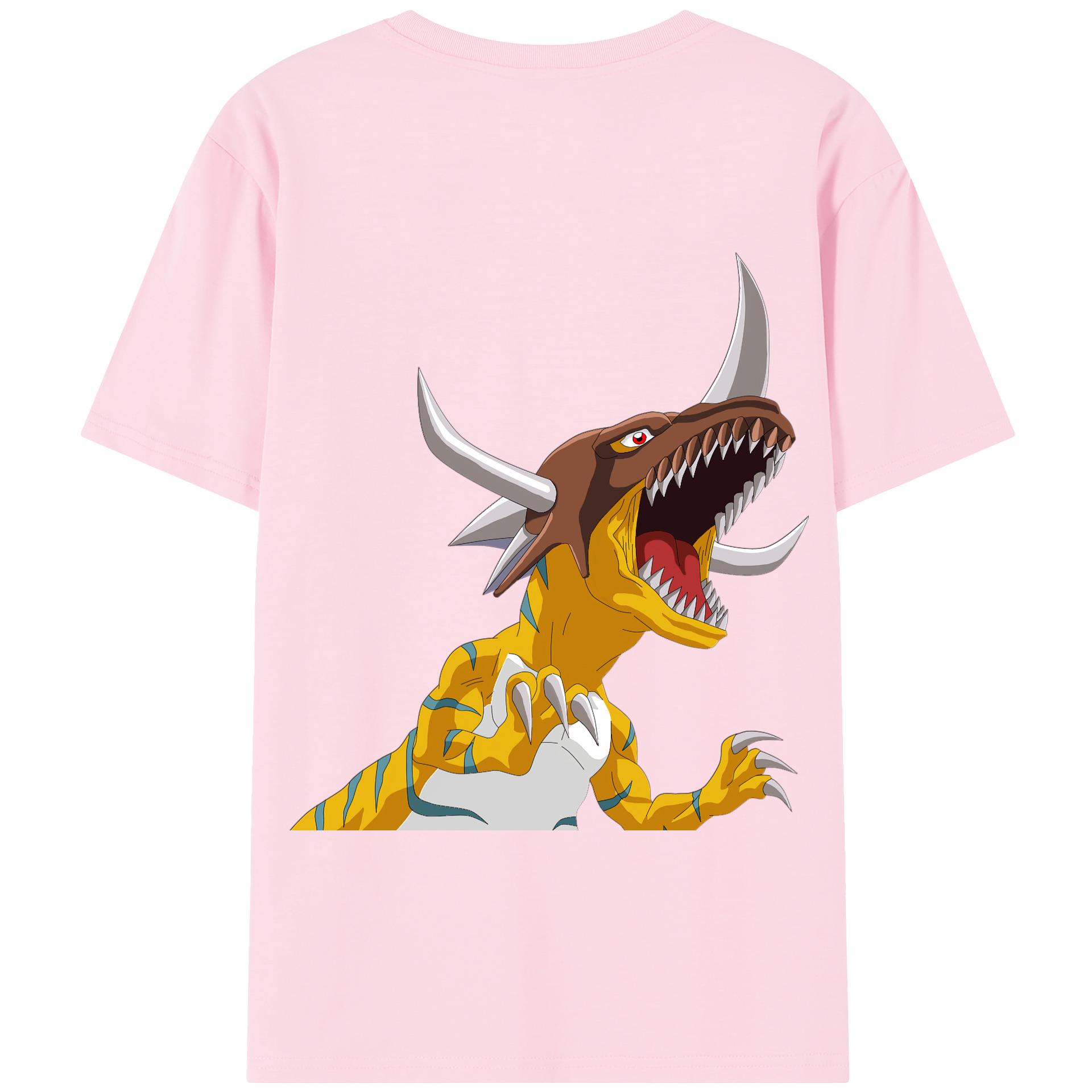 （画像用） Digimon デジタルモンスター/デジモン 綿100％半袖Tシャツ（背面プリント）