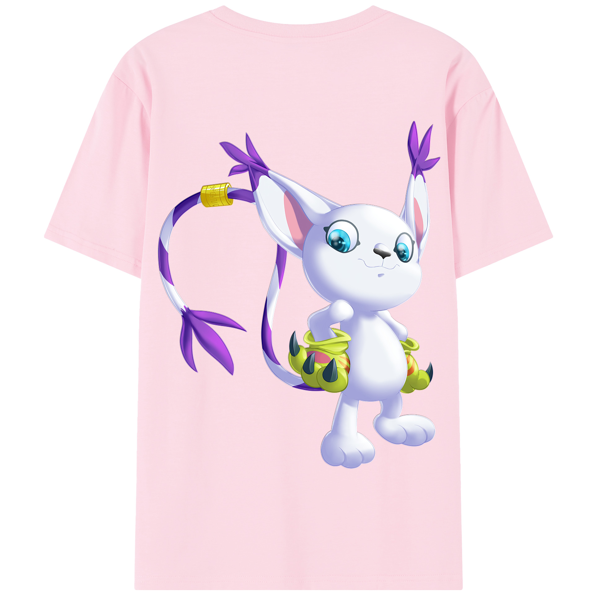 （画像用） Digimon デジタルモンスター/デジモン 綿100％半袖Tシャツ（背面プリント）