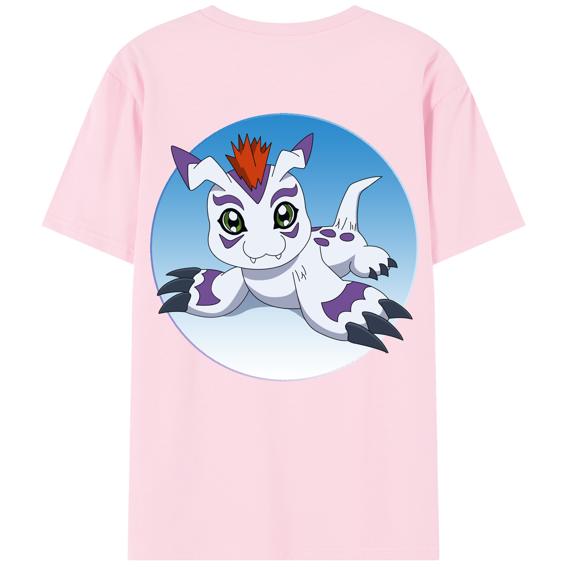 （画像用） Digimon デジタルモンスター/デジモン 綿100％半袖Tシャツ（背面プリント）