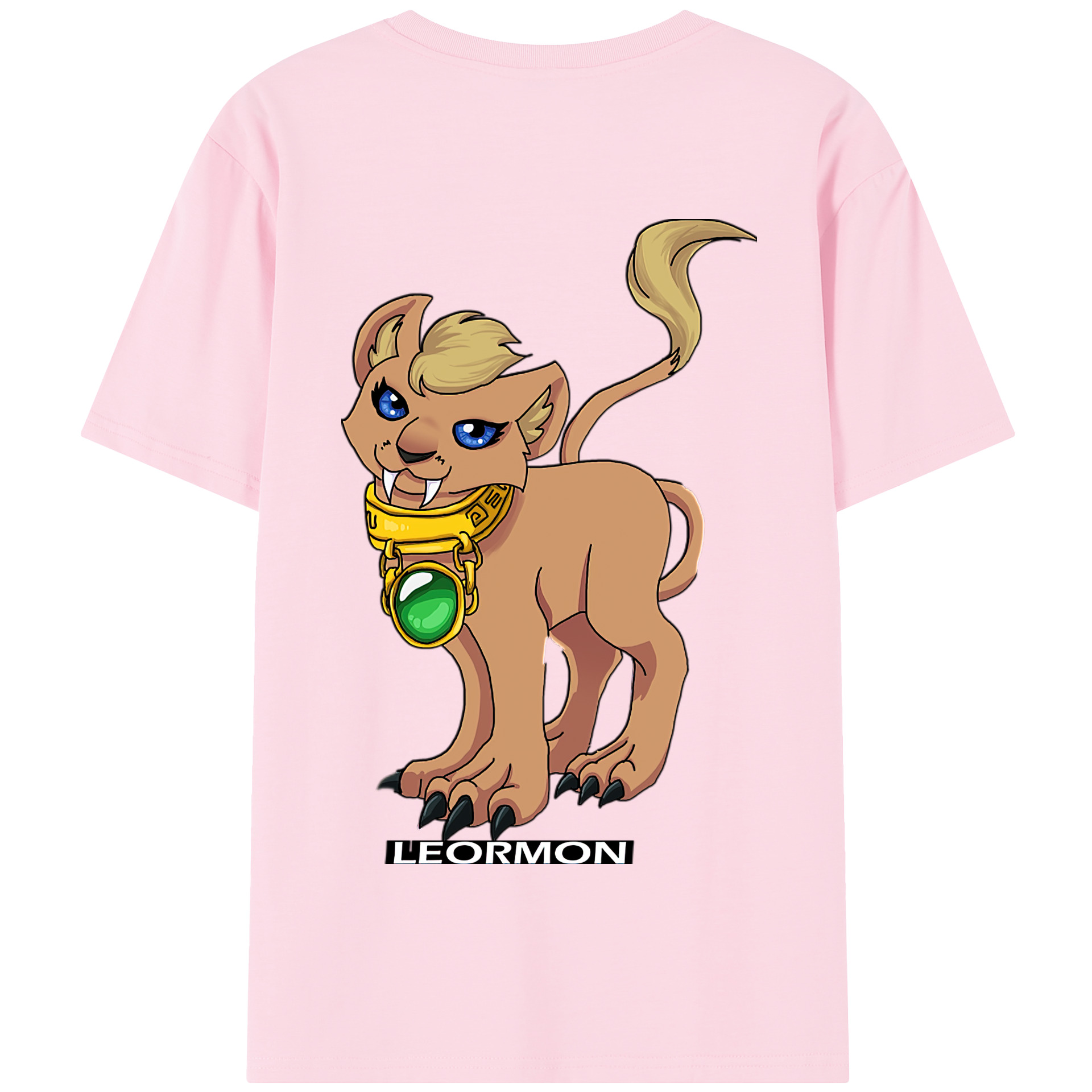 （画像用） Digimon デジタルモンスター/デジモン 綿100％半袖Tシャツ（背面プリント）