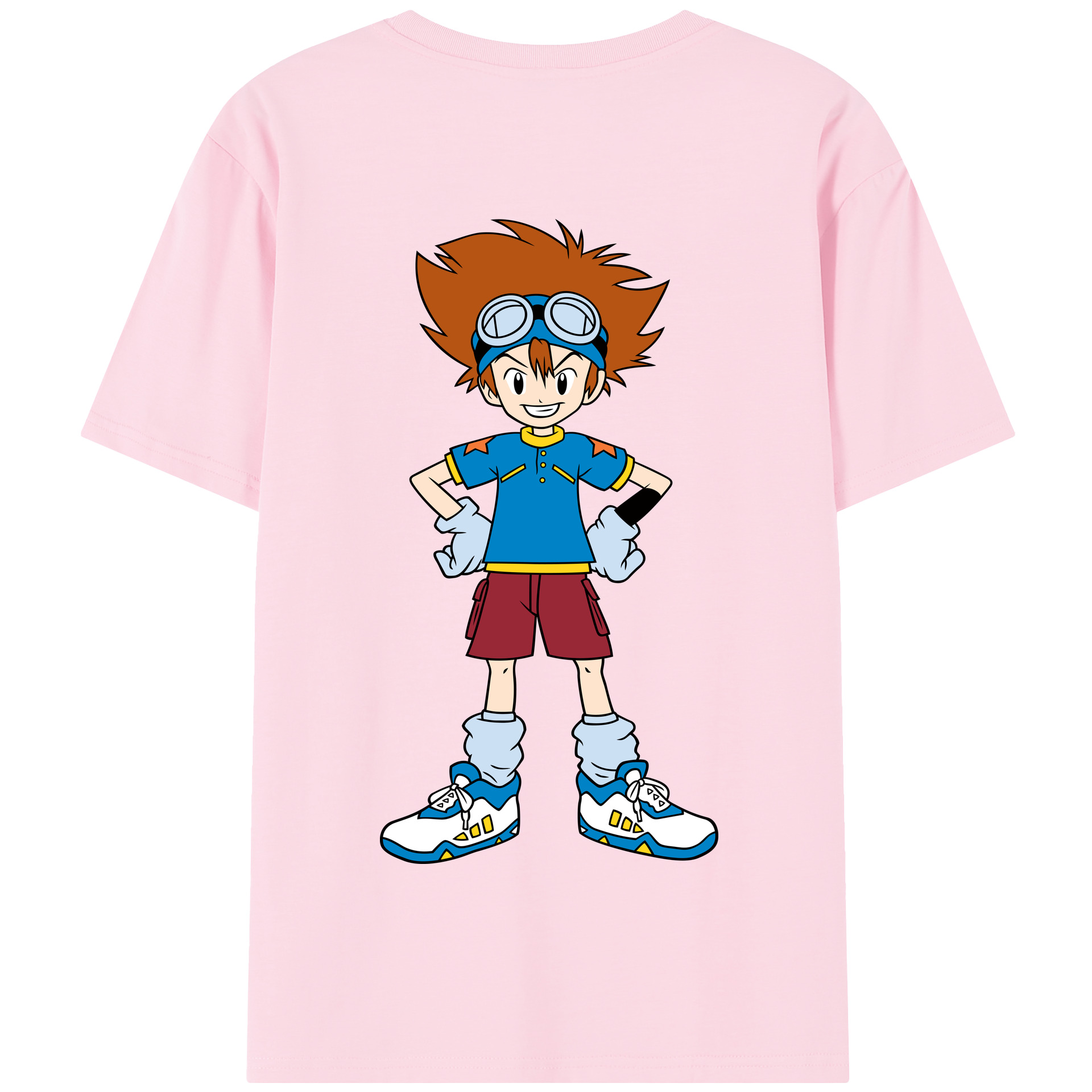 （画像用） Digimon デジタルモンスター/デジモン 綿100％半袖Tシャツ（背面プリント）
