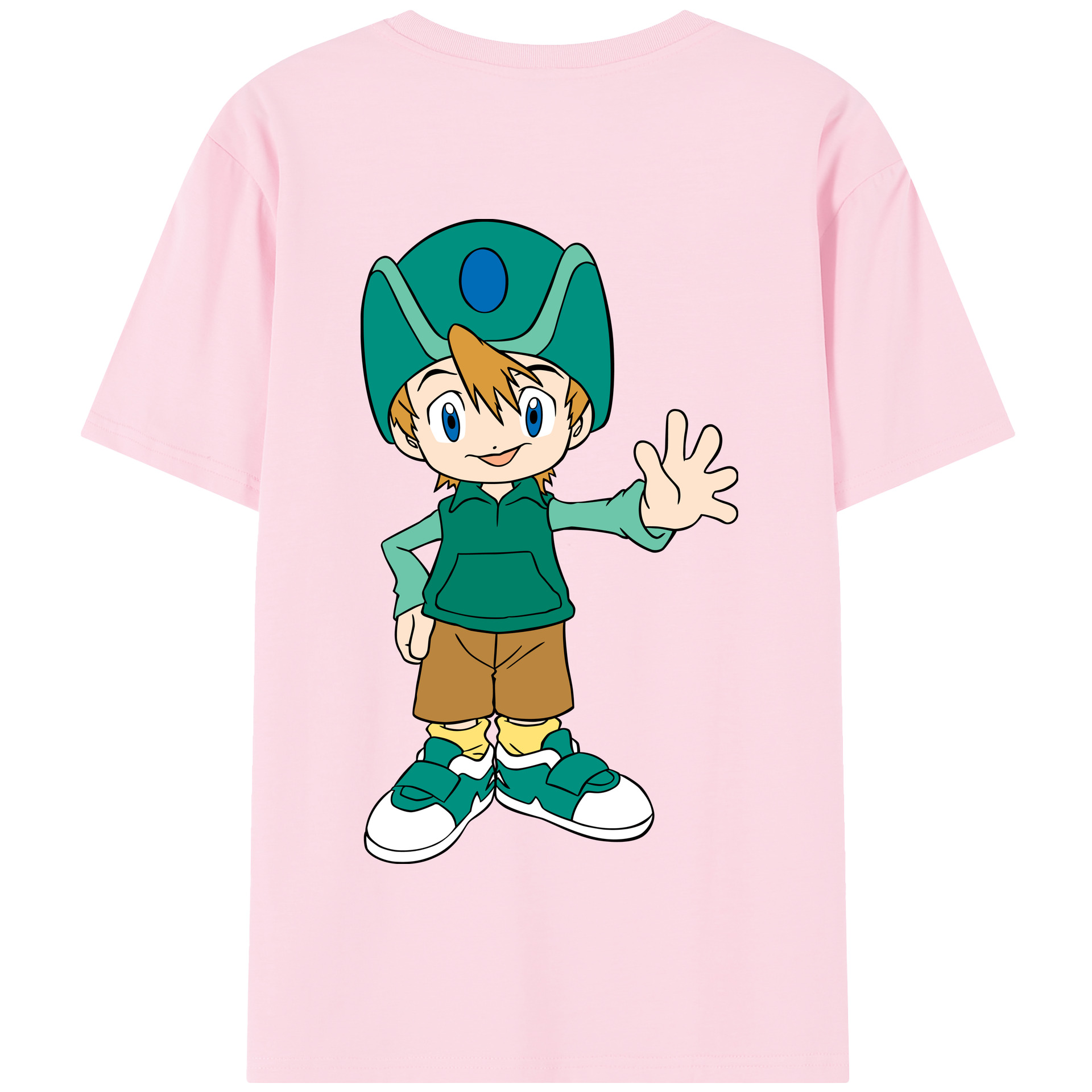 （画像用） Digimon デジタルモンスター/デジモン 綿100％半袖Tシャツ（背面プリント）