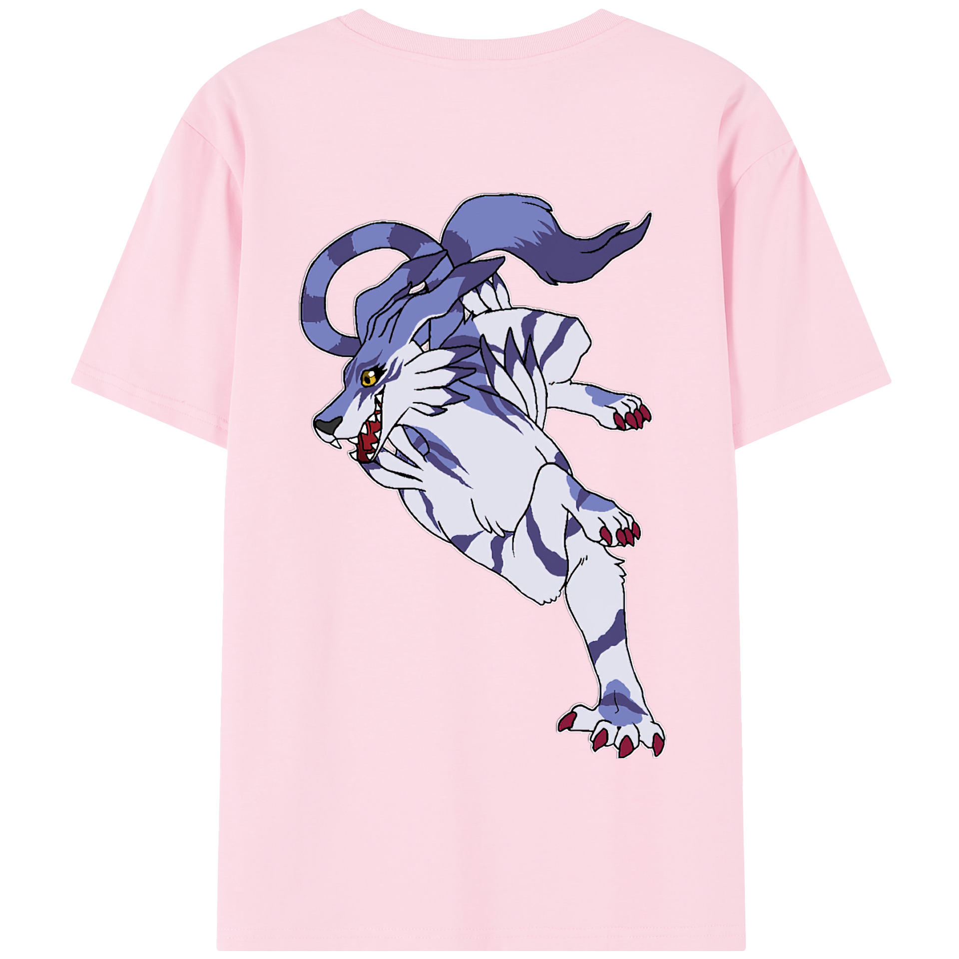 （画像用） Digimon デジタルモンスター/デジモン 綿100％半袖Tシャツ（背面プリント）