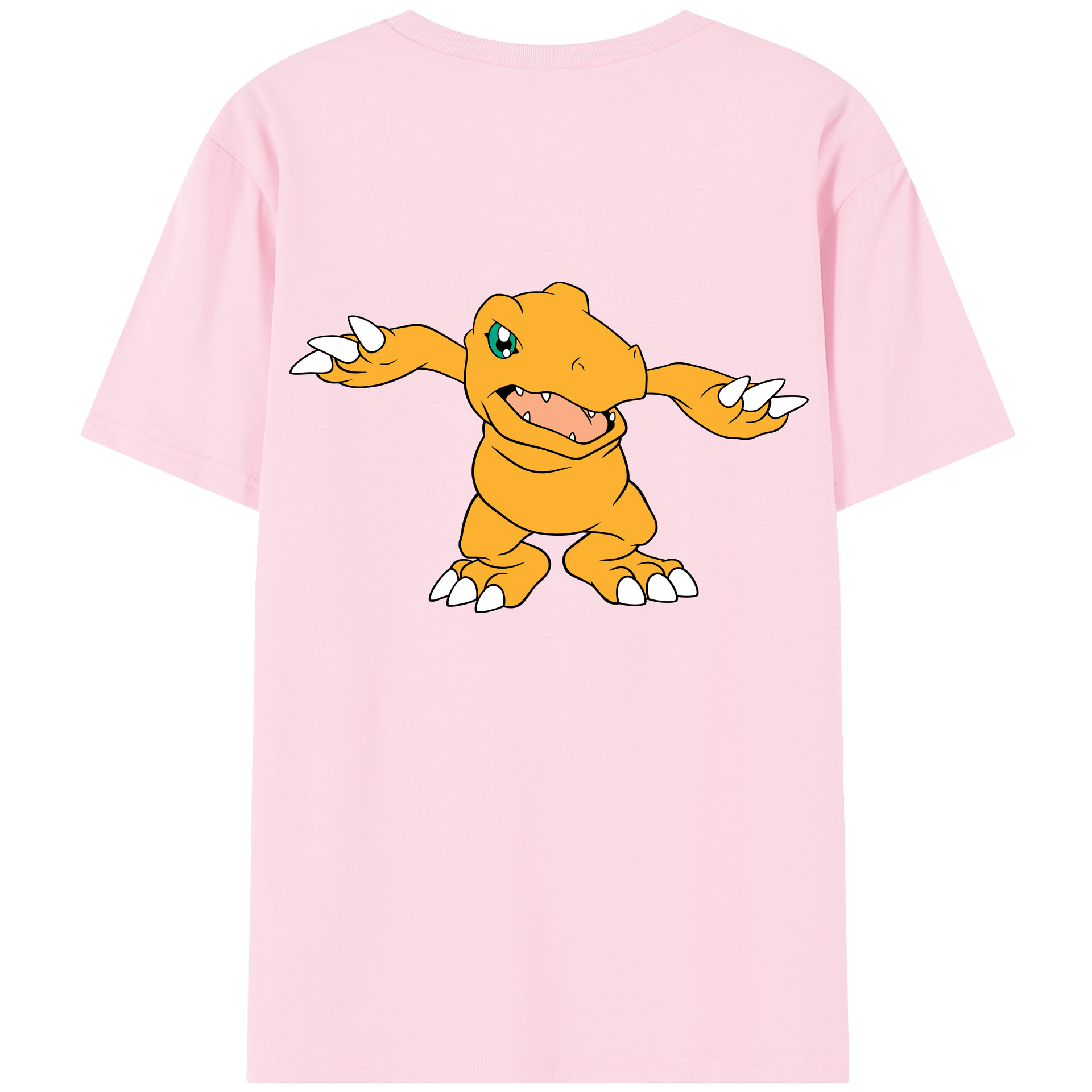 （画像用） Digimon デジタルモンスター/デジモン 綿100％半袖Tシャツ（背面プリント）