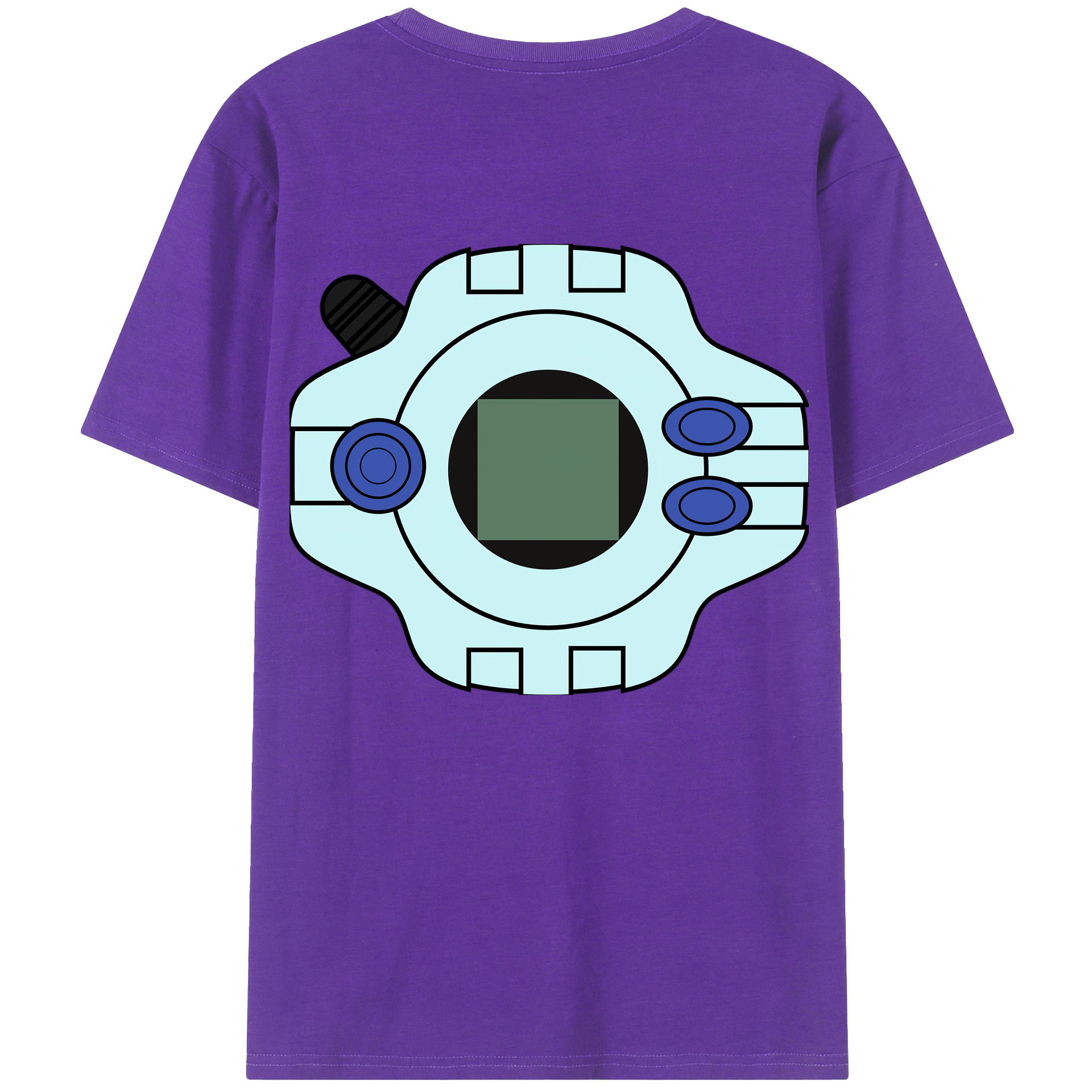 （画像用） Digimon デジタルモンスター/デジモン 綿100％半袖Tシャツ（背面プリント）