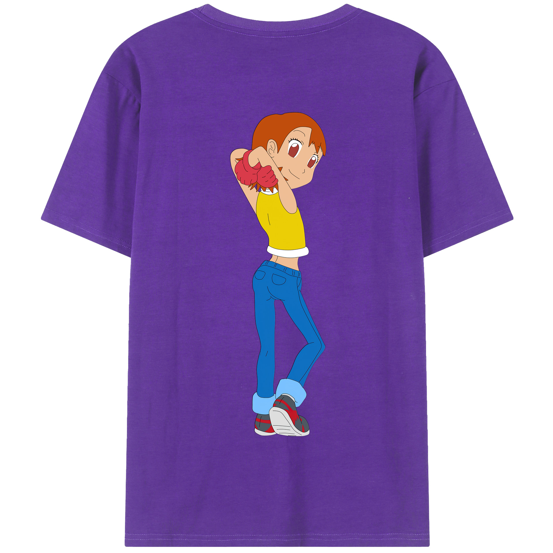 （画像用） Digimon デジタルモンスター/デジモン 綿100％半袖Tシャツ（背面プリント）
