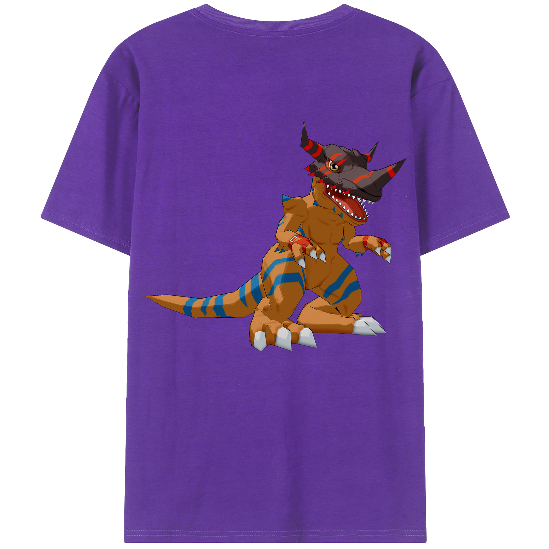 （画像用） Digimon デジタルモンスター/デジモン 綿100％半袖Tシャツ（背面プリント）