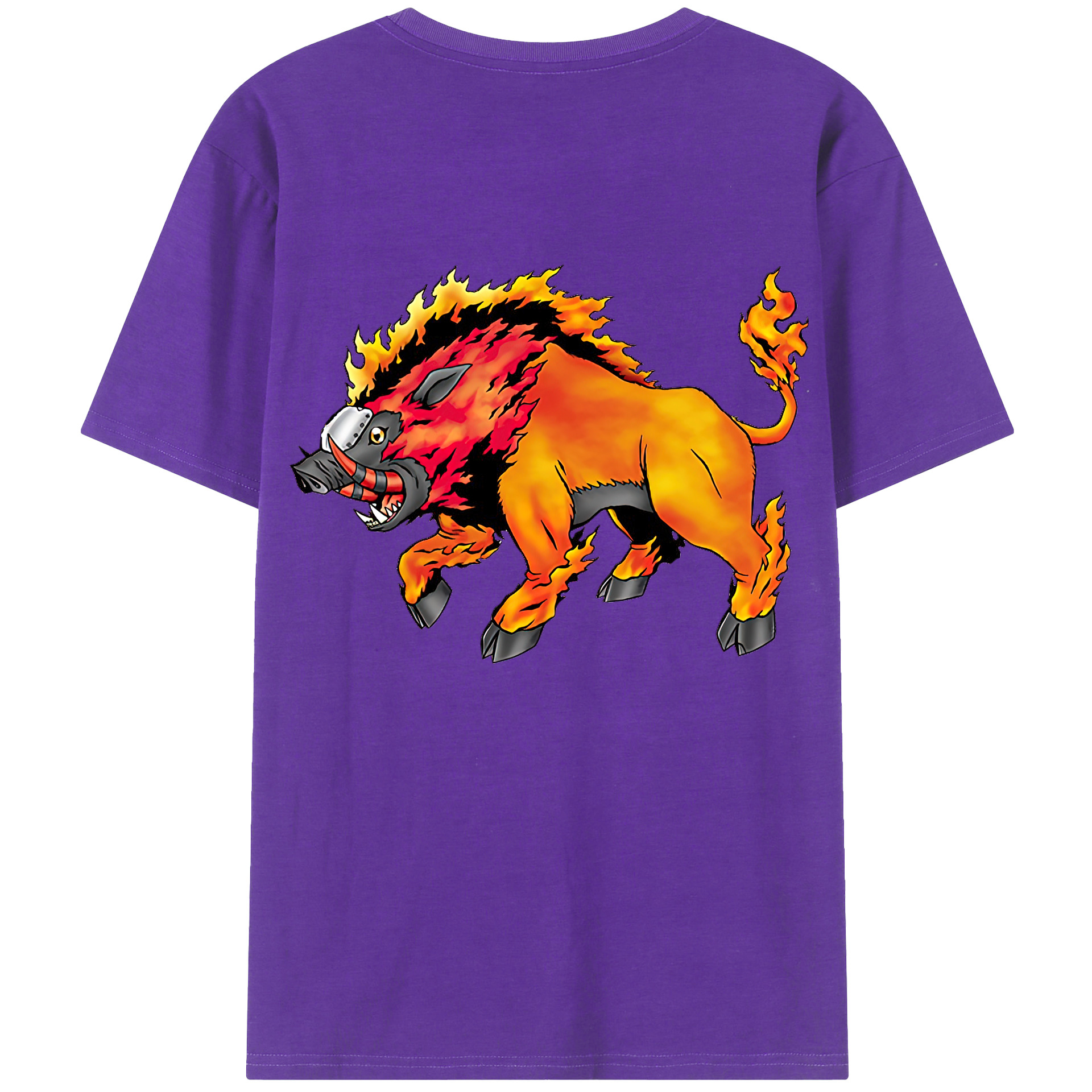 （画像用） Digimon デジタルモンスター/デジモン 綿100％半袖Tシャツ（背面プリント）