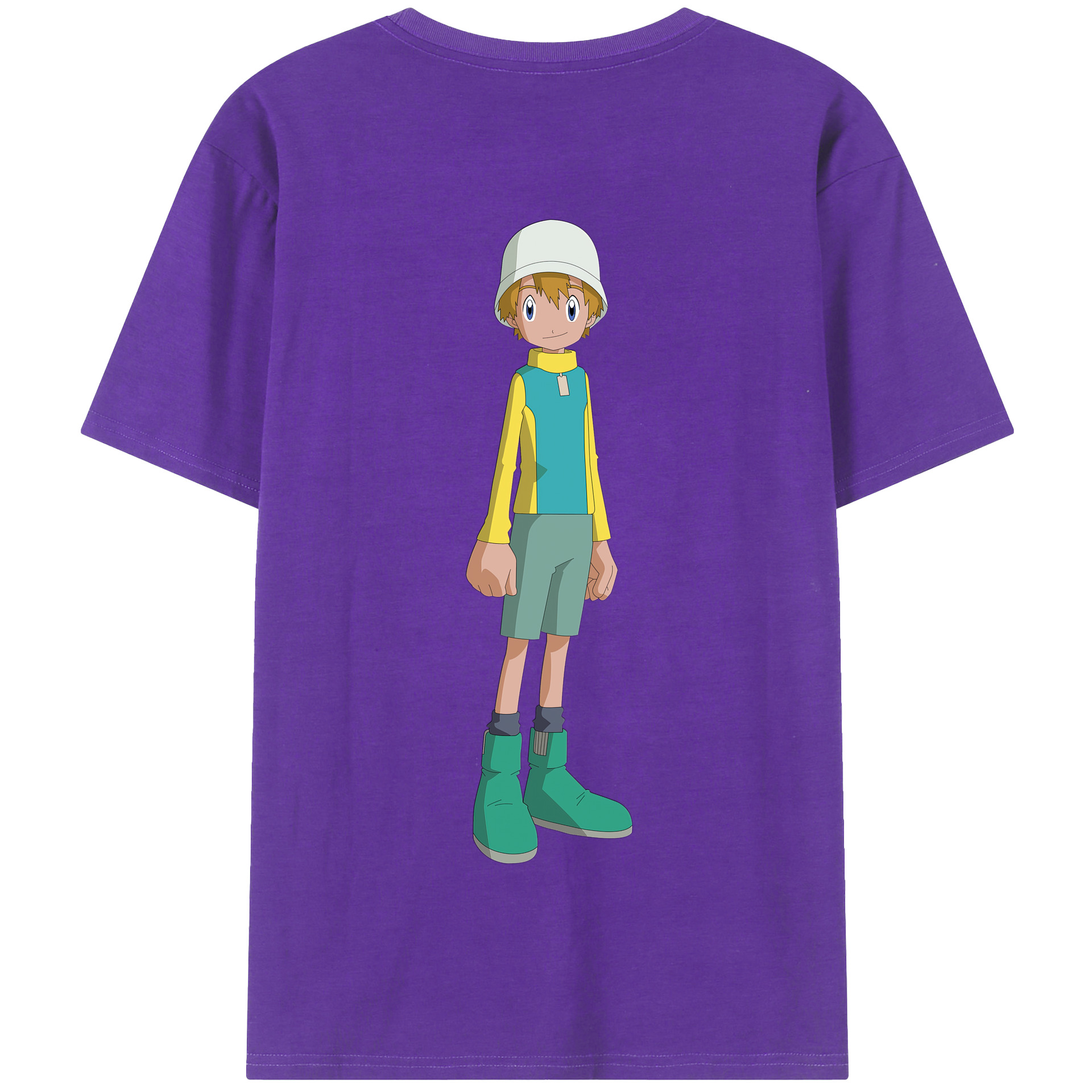 （画像用） Digimon デジタルモンスター/デジモン 綿100％半袖Tシャツ（背面プリント）