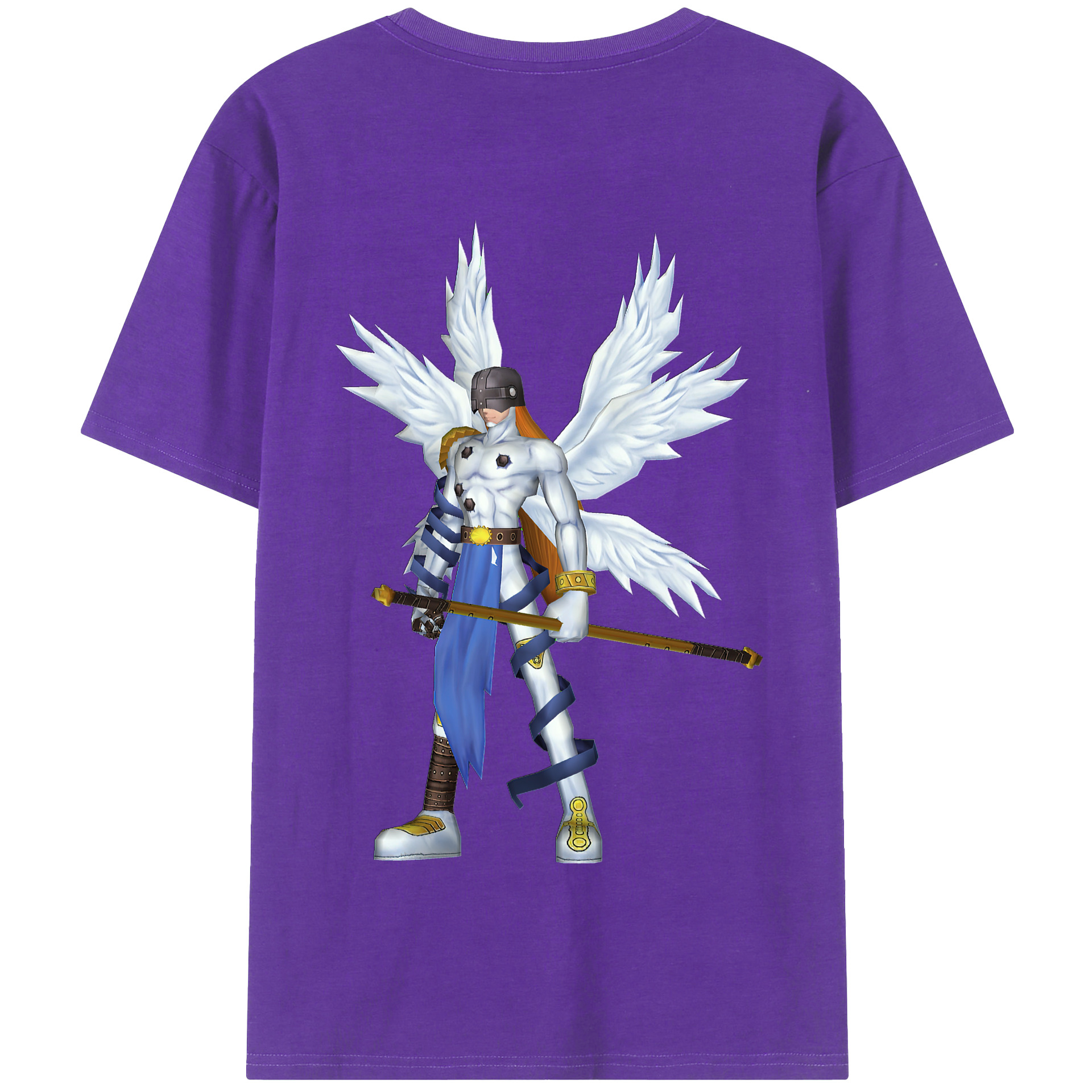 （画像用） Digimon デジタルモンスター/デジモン 綿100％半袖Tシャツ（背面プリント）