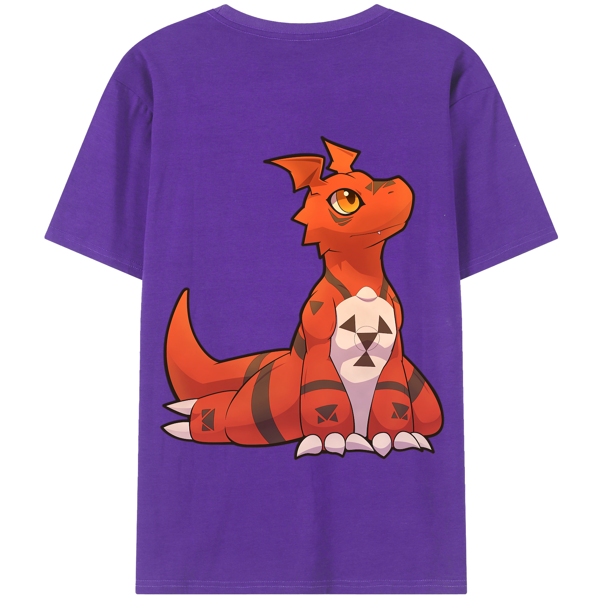 （画像用） Digimon デジタルモンスター/デジモン 綿100％半袖Tシャツ（背面プリント）