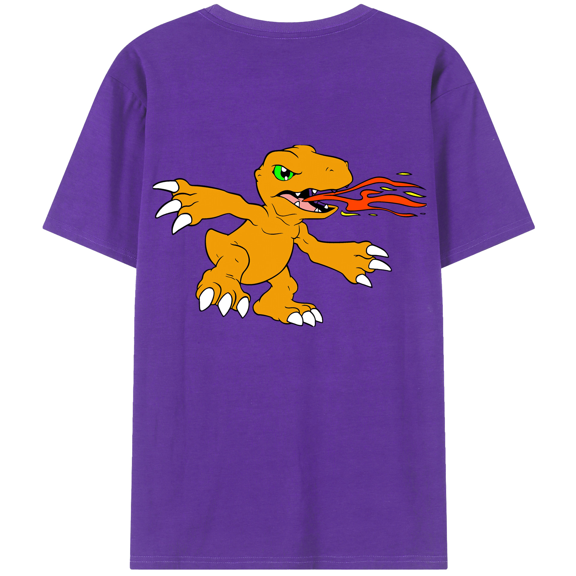 （画像用） Digimon デジタルモンスター/デジモン 綿100％半袖Tシャツ（背面プリント）