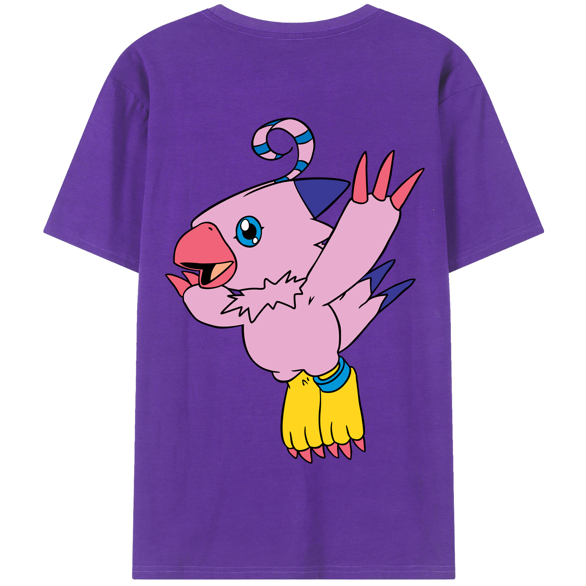 （画像用） Digimon デジタルモンスター/デジモン 綿100％半袖Tシャツ（背面プリント）