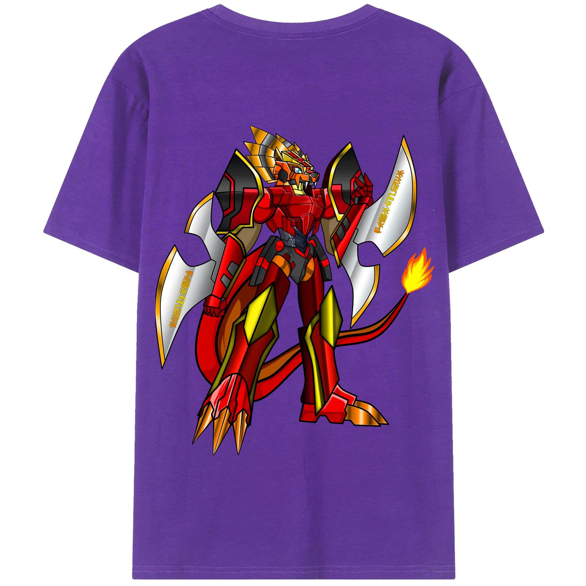 （画像用） Digimon デジタルモンスター/デジモン 綿100％半袖Tシャツ（背面プリント）