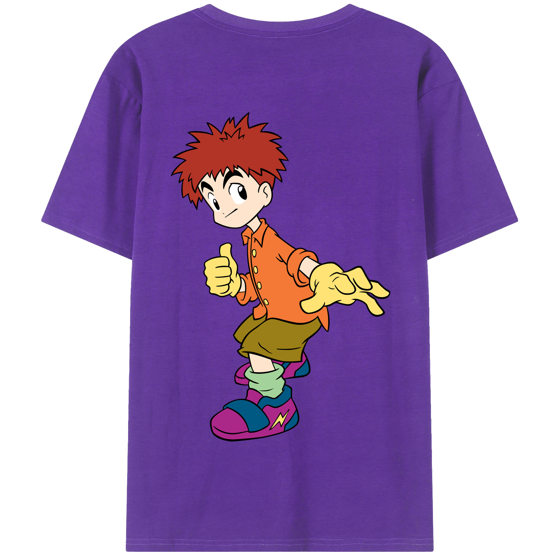 （画像用） Digimon デジタルモンスター/デジモン 綿100％半袖Tシャツ（背面プリント）