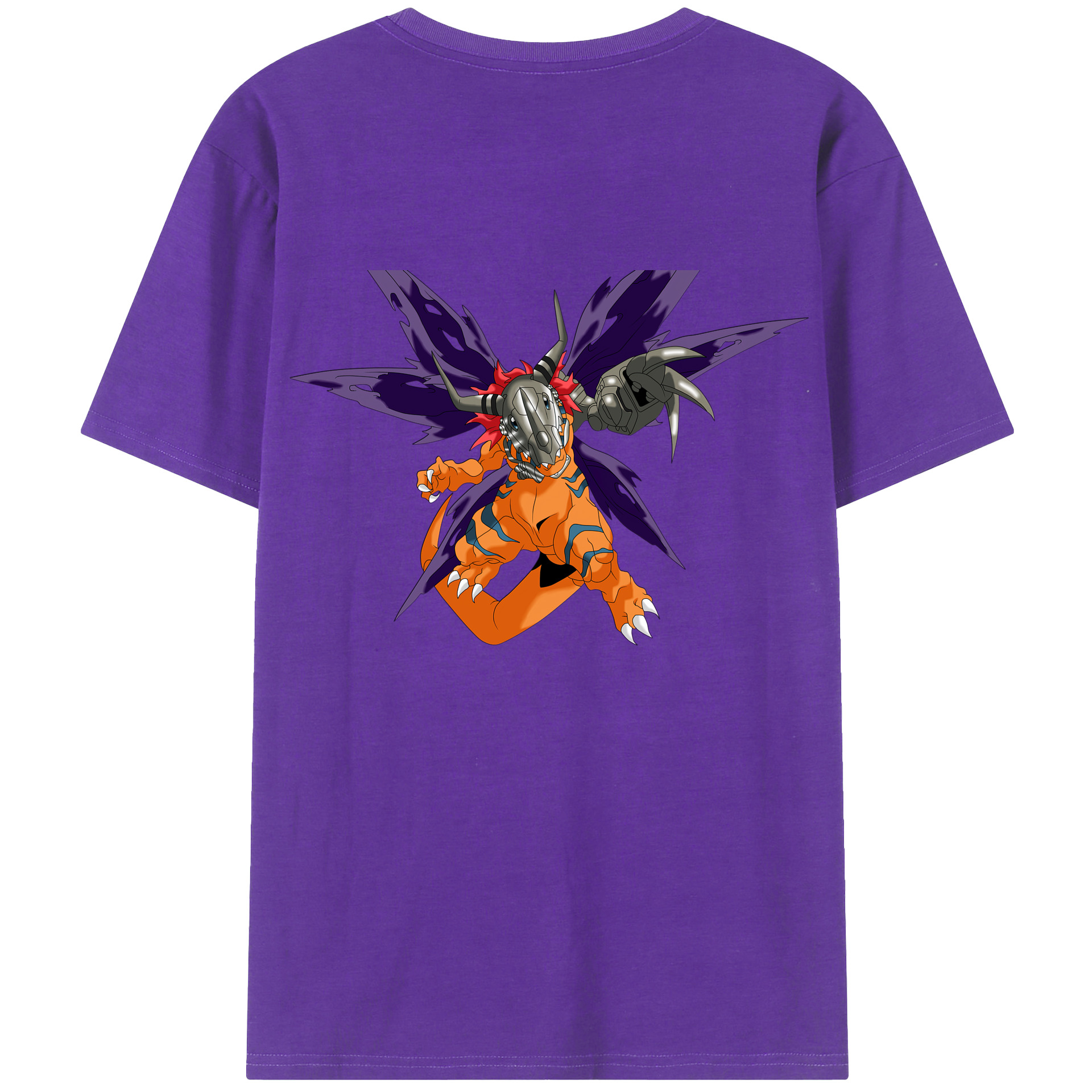 （画像用） Digimon デジタルモンスター/デジモン 綿100％半袖Tシャツ（背面プリント）