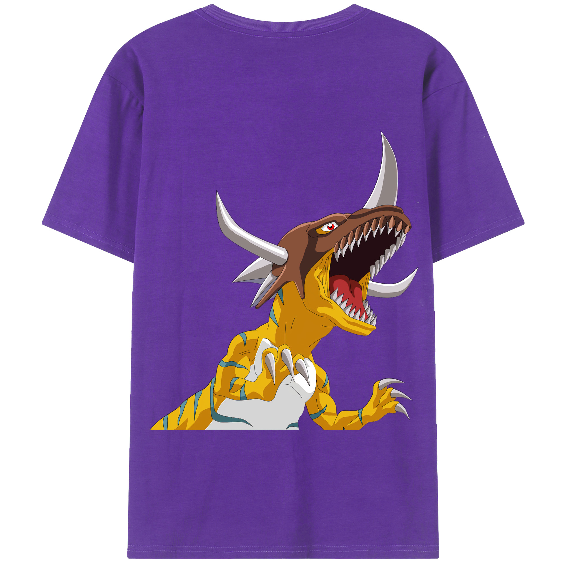 （画像用） Digimon デジタルモンスター/デジモン 綿100％半袖Tシャツ（背面プリント）