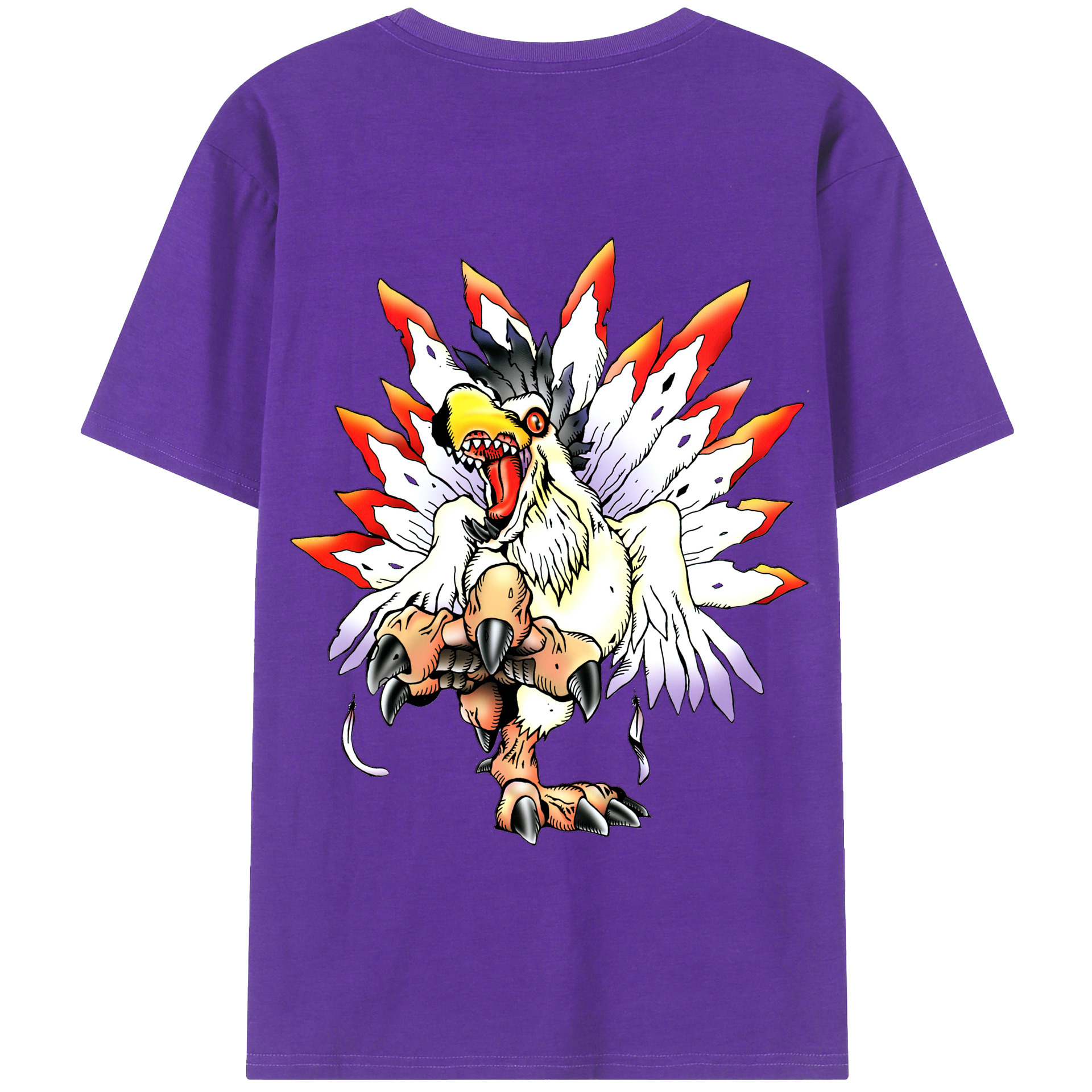 （画像用） Digimon デジタルモンスター/デジモン 綿100％半袖Tシャツ（背面プリント）
