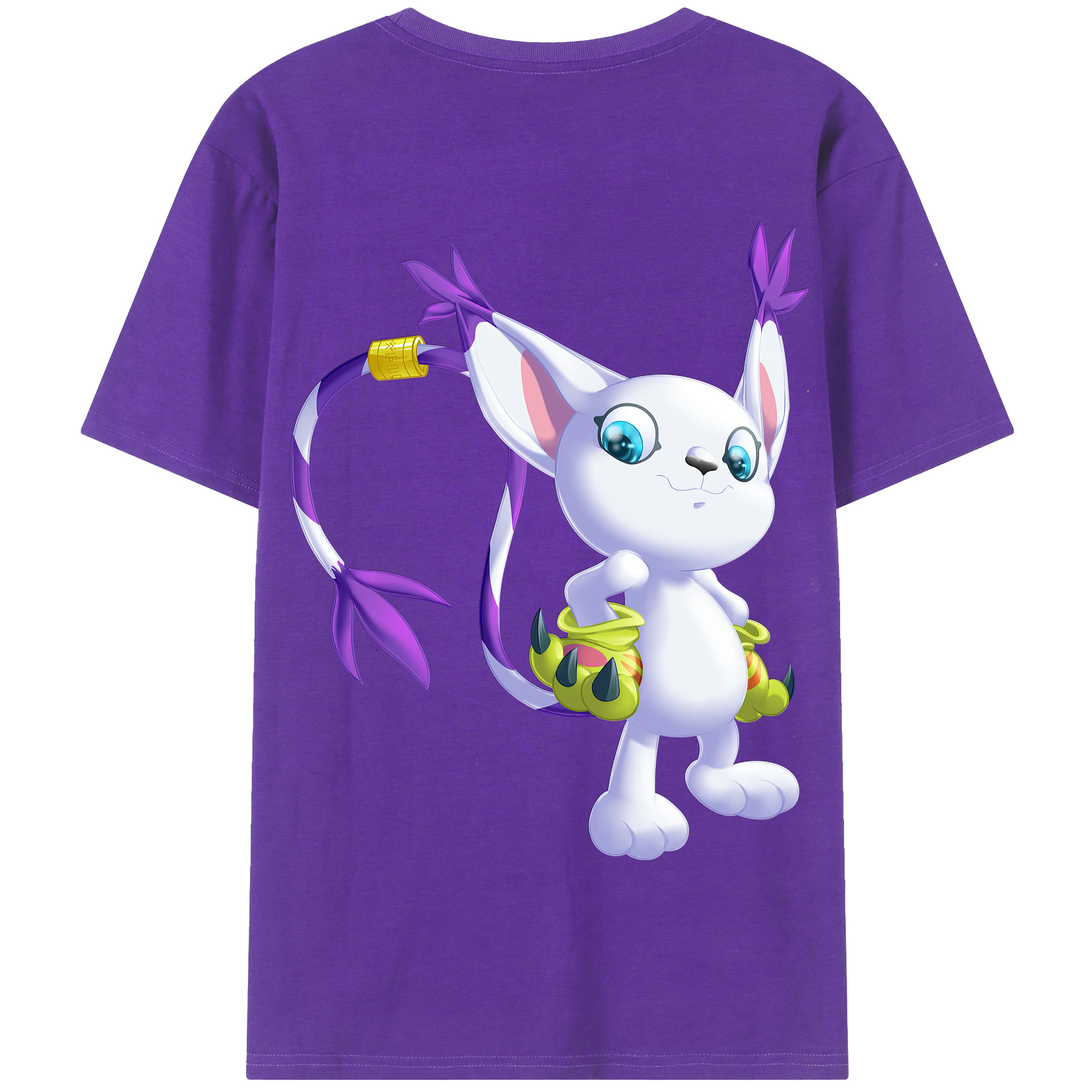 （画像用） Digimon デジタルモンスター/デジモン 綿100％半袖Tシャツ（背面プリント）