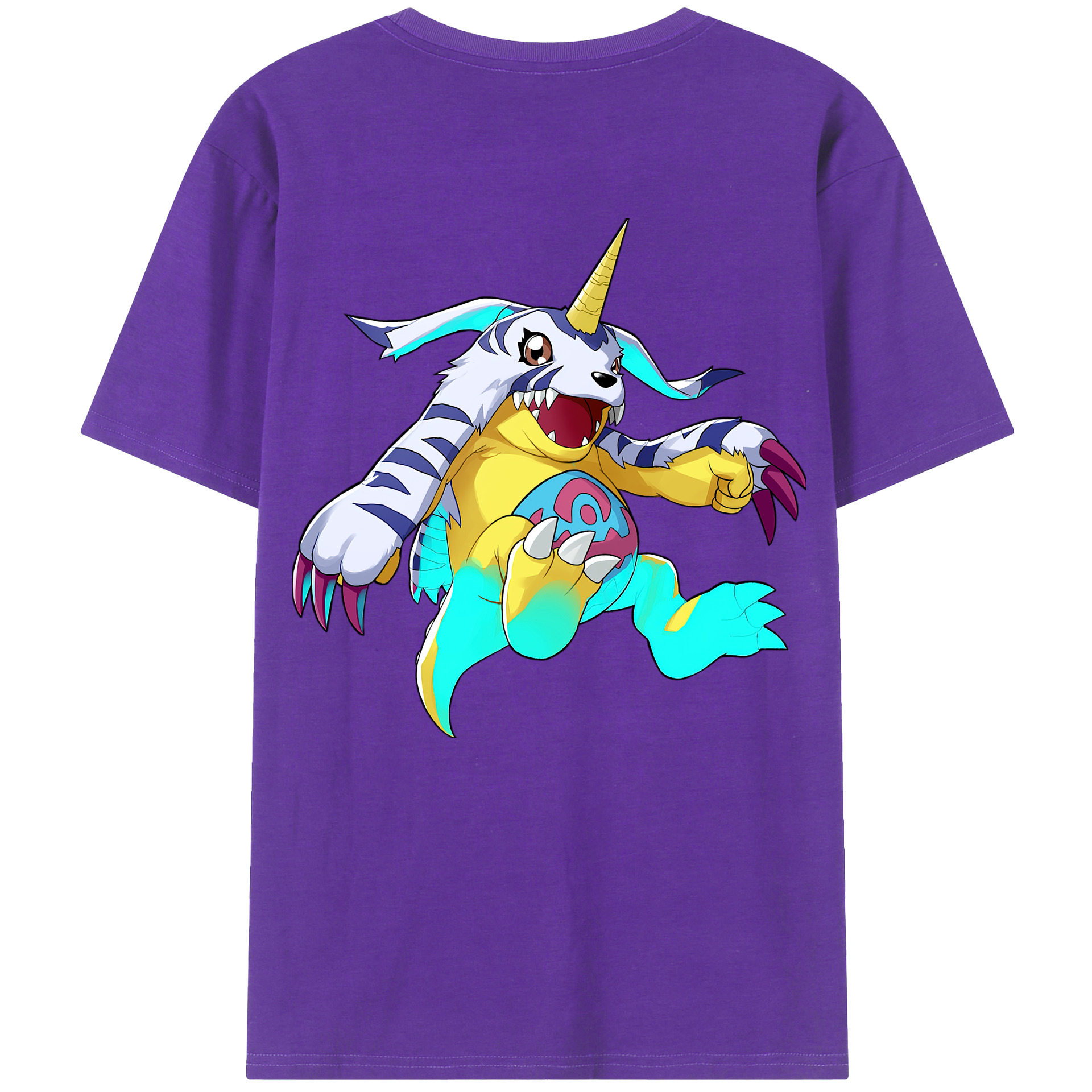 （画像用） Digimon デジタルモンスター/デジモン 綿100％半袖Tシャツ（背面プリント）
