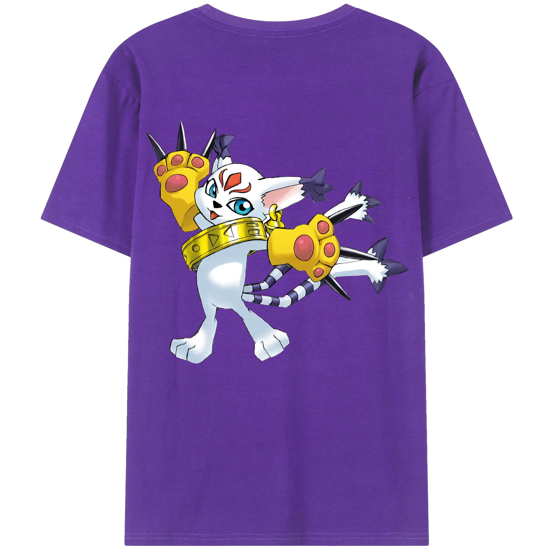 （画像用） Digimon デジタルモンスター/デジモン 綿100％半袖Tシャツ（背面プリント）