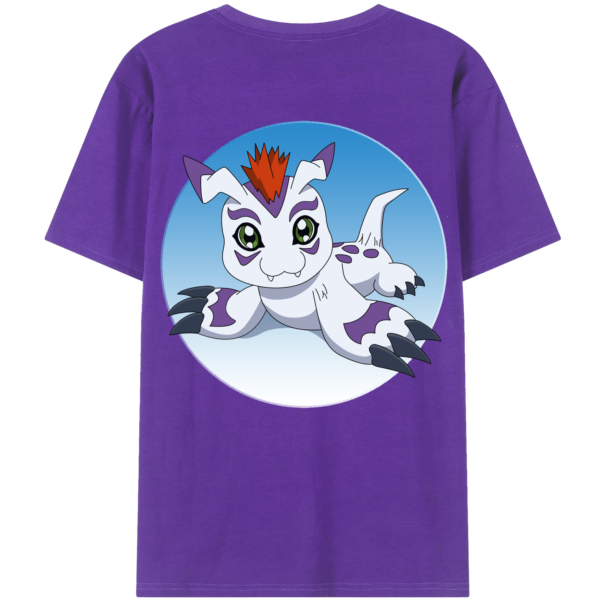 （画像用） Digimon デジタルモンスター/デジモン 綿100％半袖Tシャツ（背面プリント）