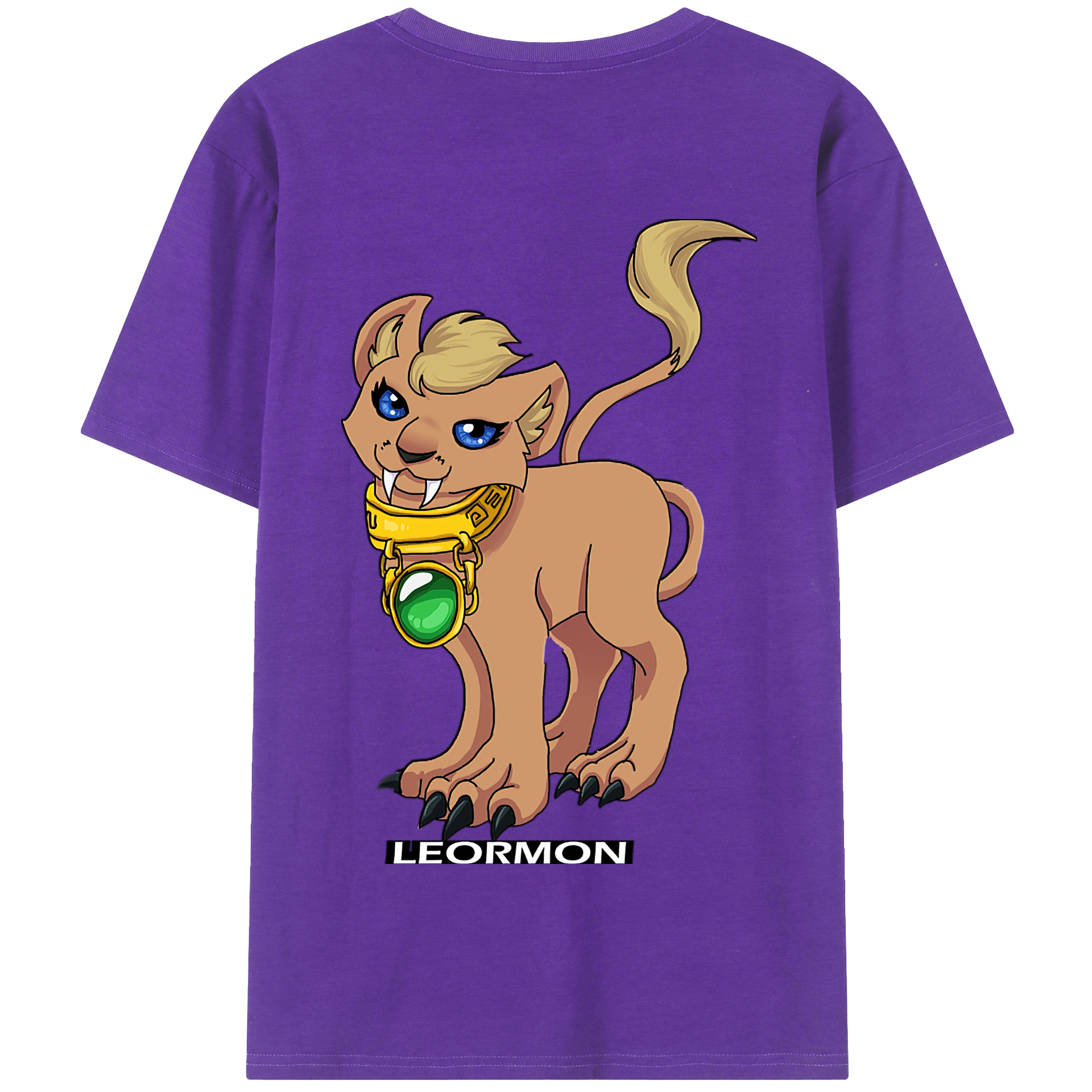 （画像用） Digimon デジタルモンスター/デジモン 綿100％半袖Tシャツ（背面プリント）
