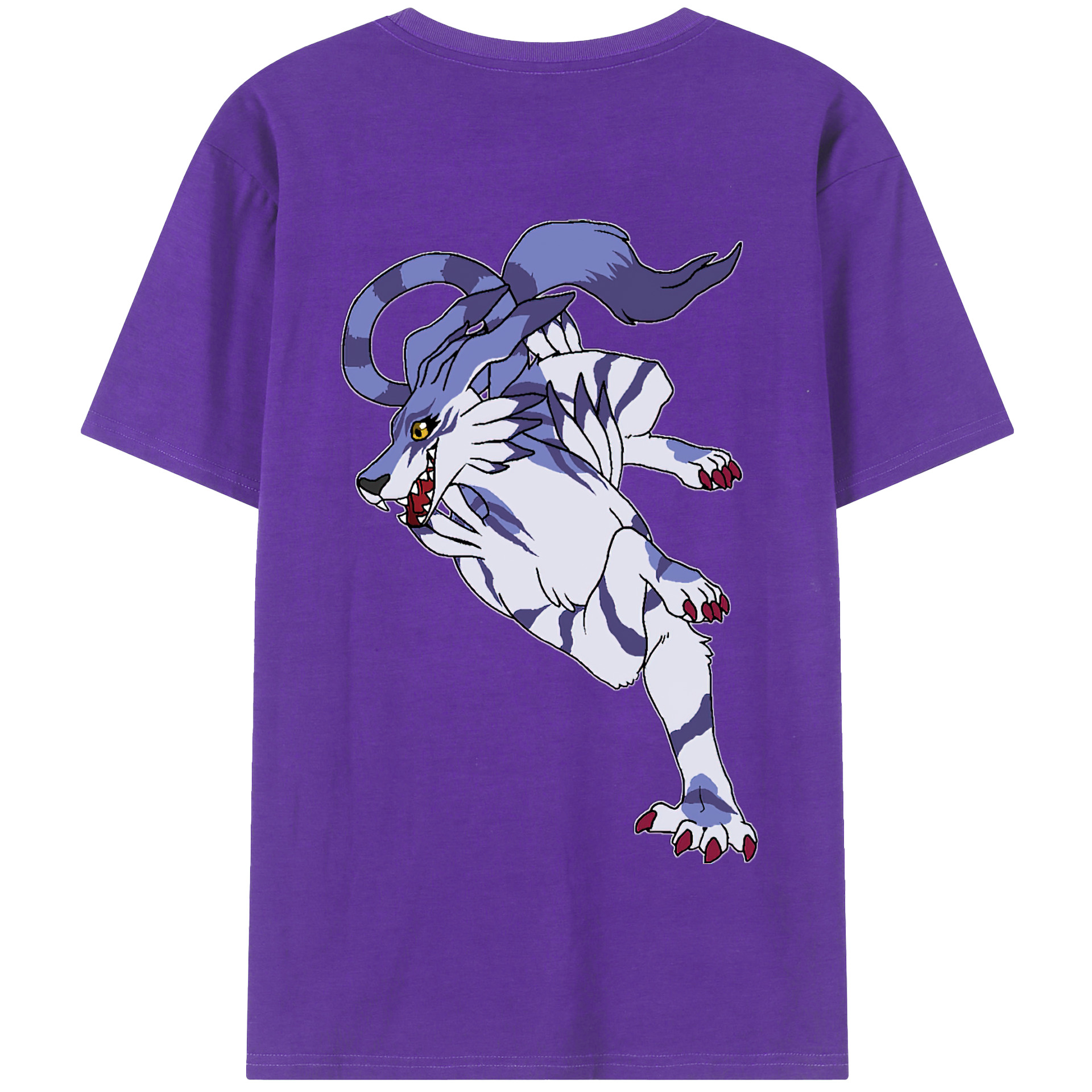 （画像用） Digimon デジタルモンスター/デジモン 綿100％半袖Tシャツ（背面プリント）
