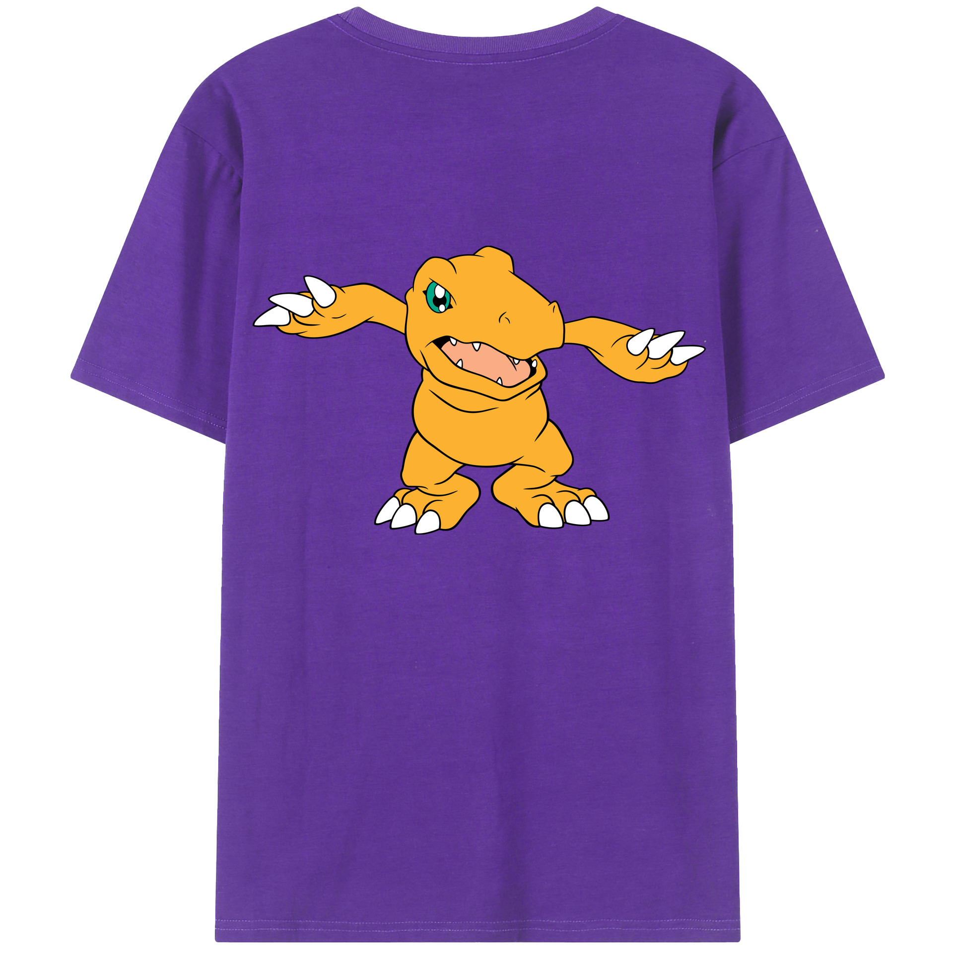 （画像用） Digimon デジタルモンスター/デジモン 綿100％半袖Tシャツ（背面プリント）