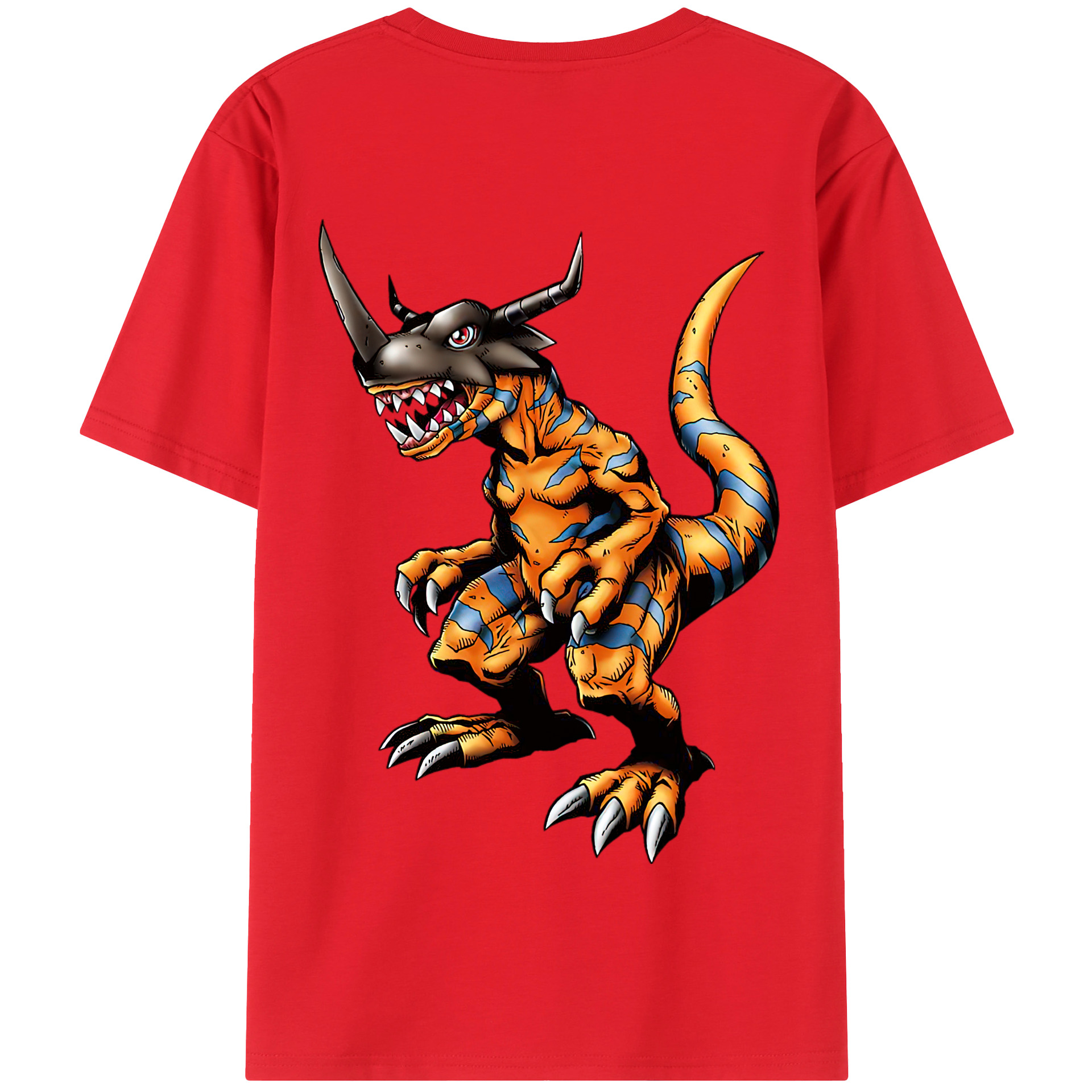 （画像用） Digimon デジタルモンスター/デジモン 綿100％半袖Tシャツ（背面プリント）