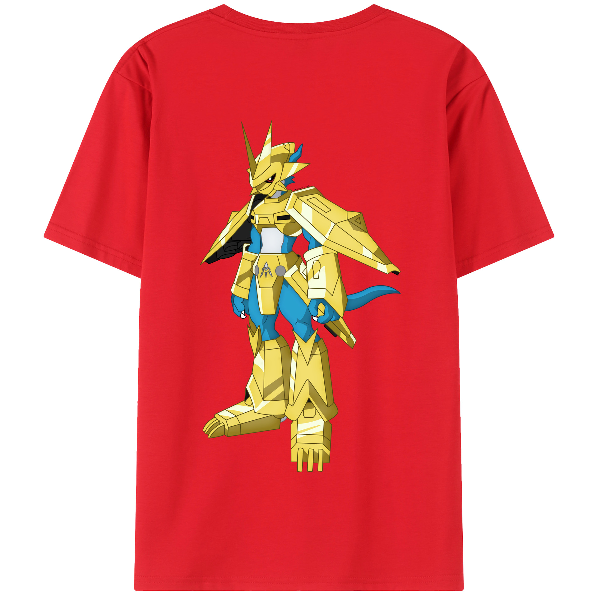（画像用） Digimon デジタルモンスター/デジモン 綿100％半袖Tシャツ（背面プリント）