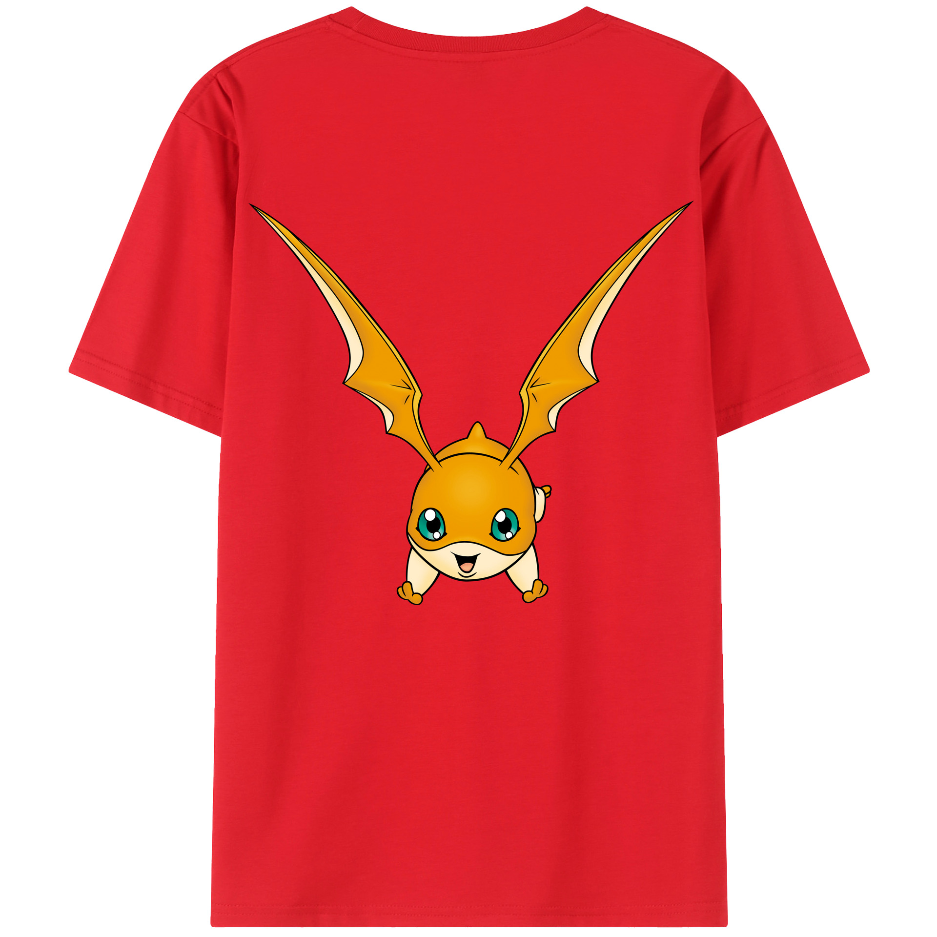 （画像用） Digimon デジタルモンスター/デジモン 綿100％半袖Tシャツ（背面プリント）
