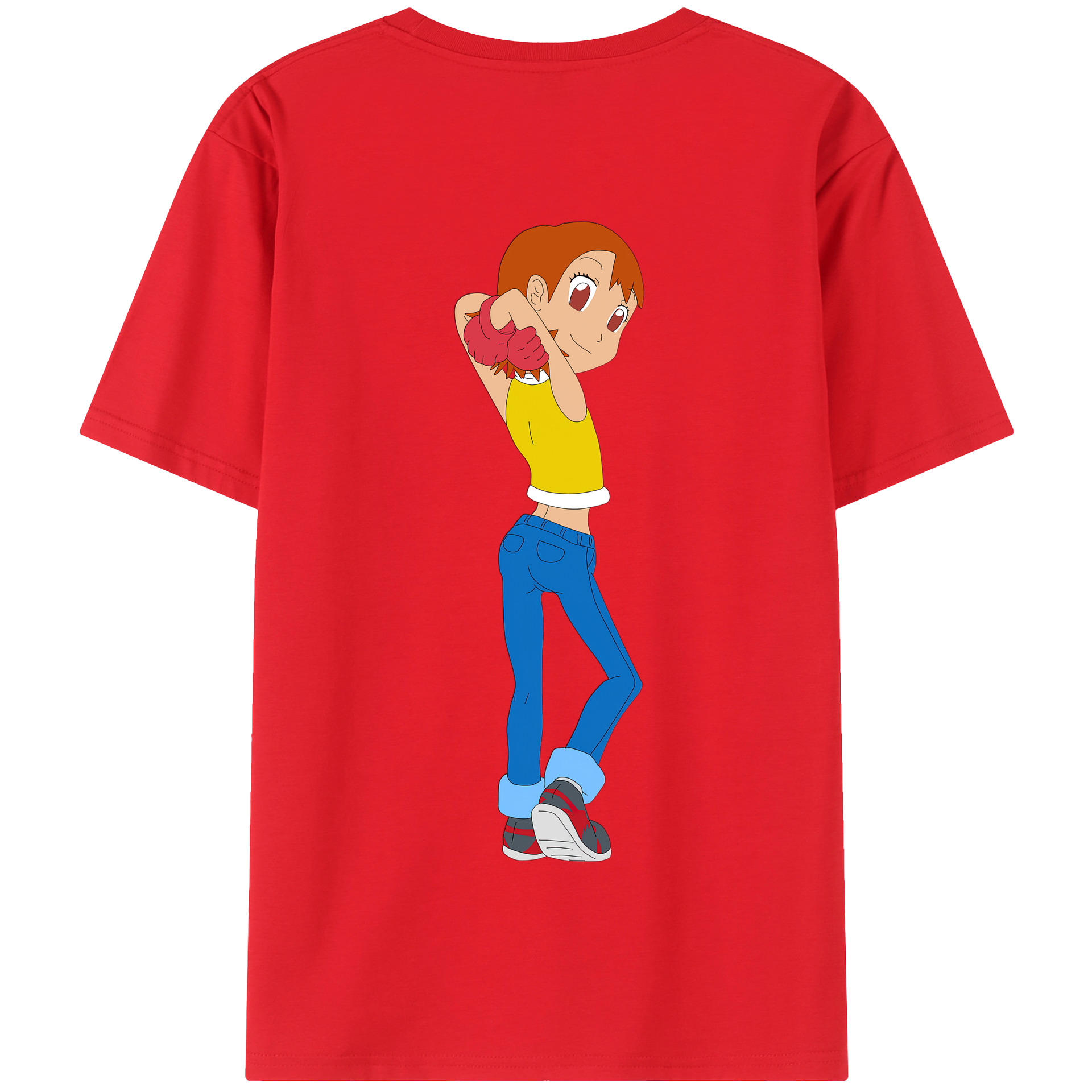 （画像用） Digimon デジタルモンスター/デジモン 綿100％半袖Tシャツ（背面プリント）