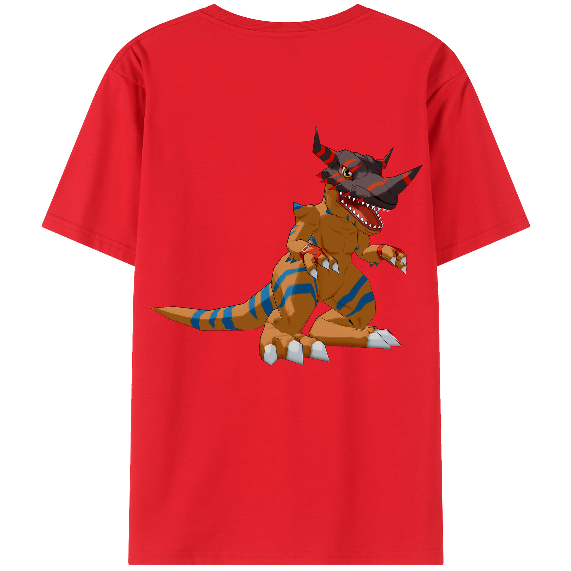 （画像用） Digimon デジタルモンスター/デジモン 綿100％半袖Tシャツ（背面プリント）