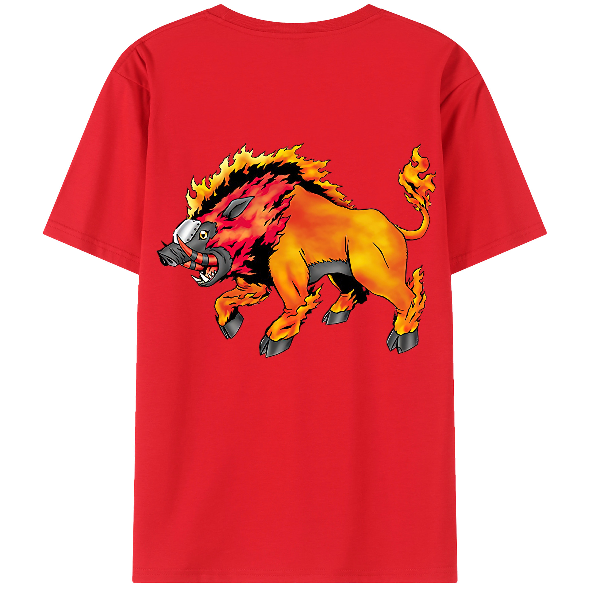 （画像用） Digimon デジタルモンスター/デジモン 綿100％半袖Tシャツ（背面プリント）