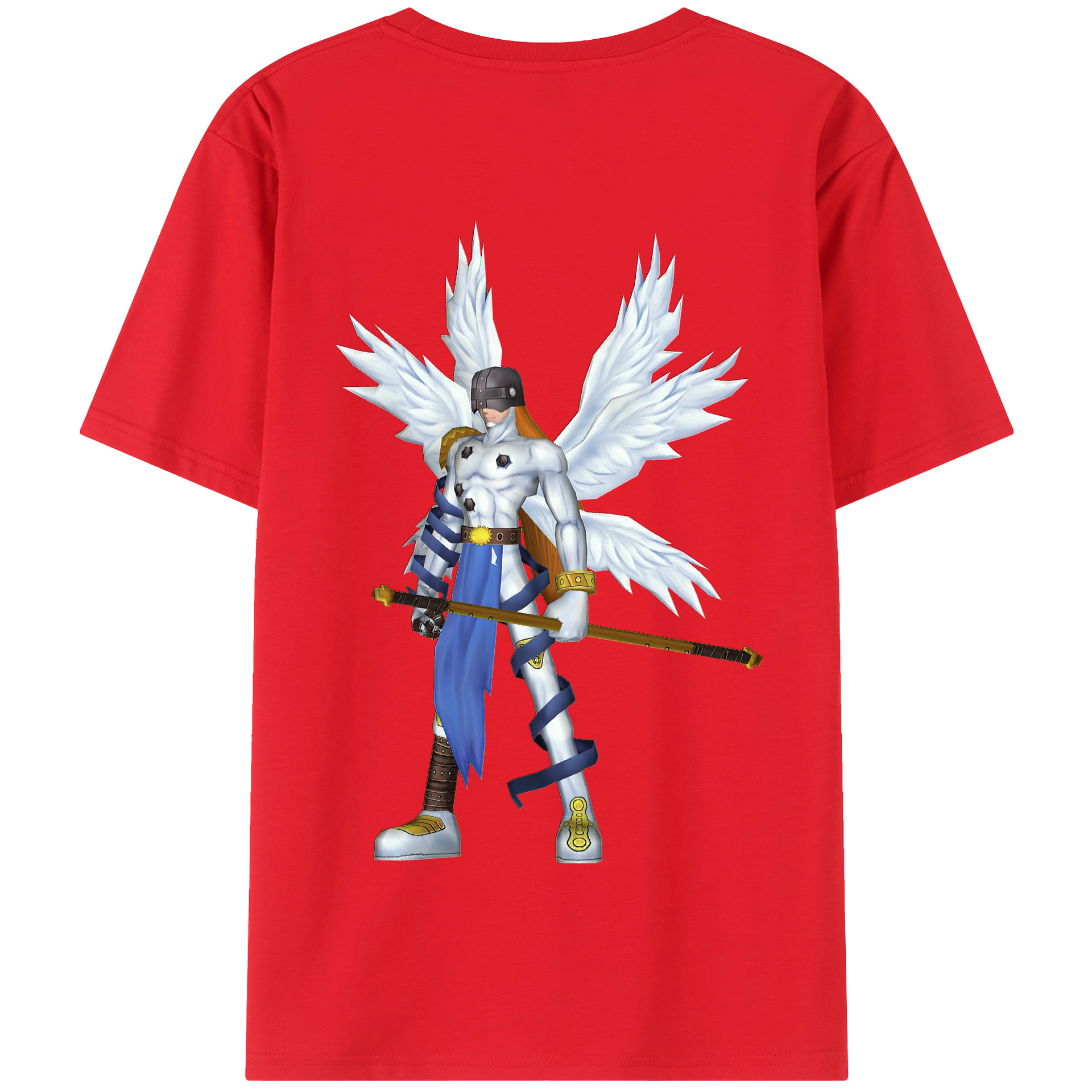 （画像用） Digimon デジタルモンスター/デジモン 綿100％半袖Tシャツ（背面プリント）