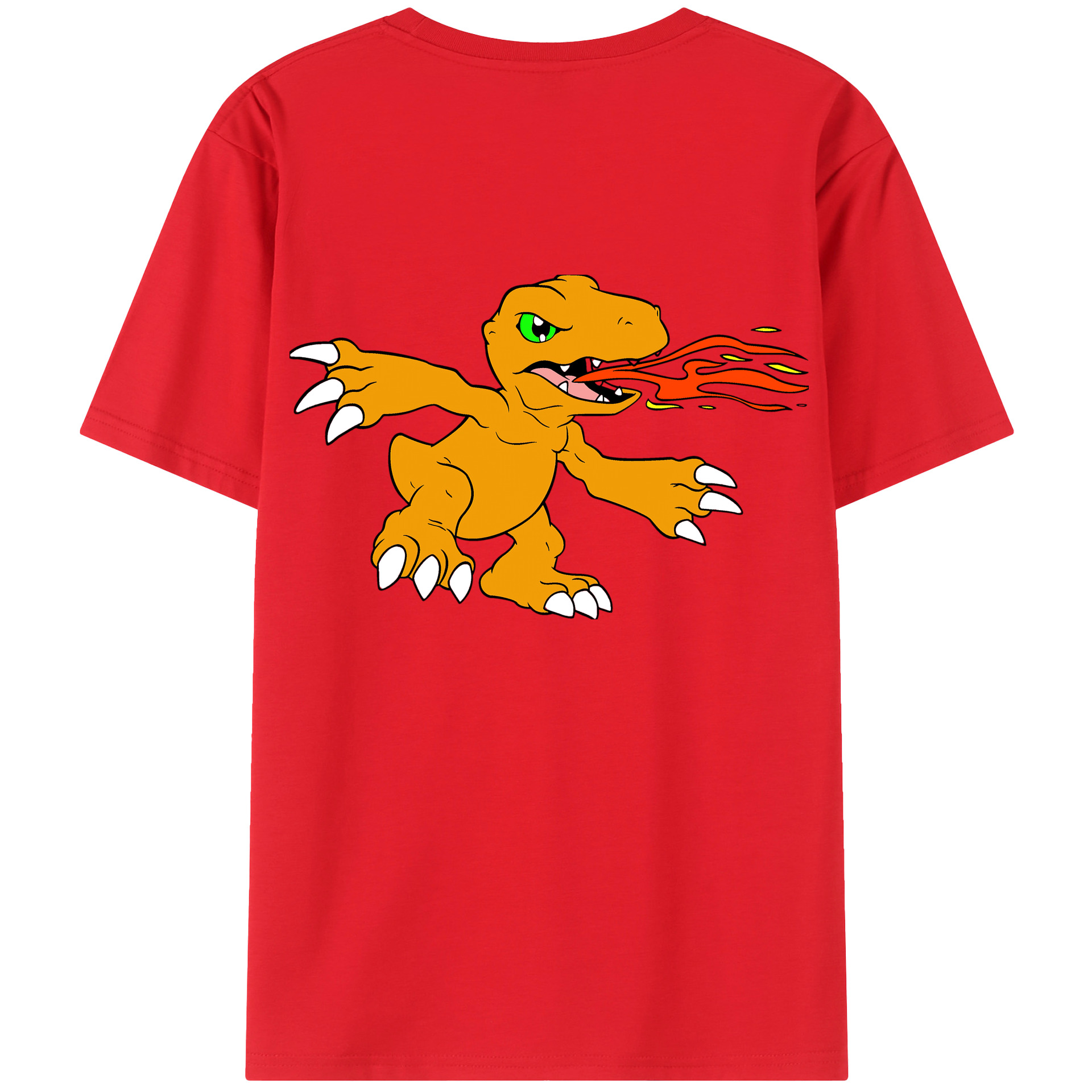 （画像用） Digimon デジタルモンスター/デジモン 綿100％半袖Tシャツ（背面プリント）
